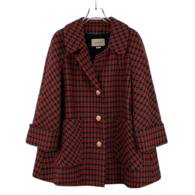 Gucci Gucci Color Block Wool Coat with Button Closure-2505 Size US S / EU 44-46 / 1 - 1 Thumbnail