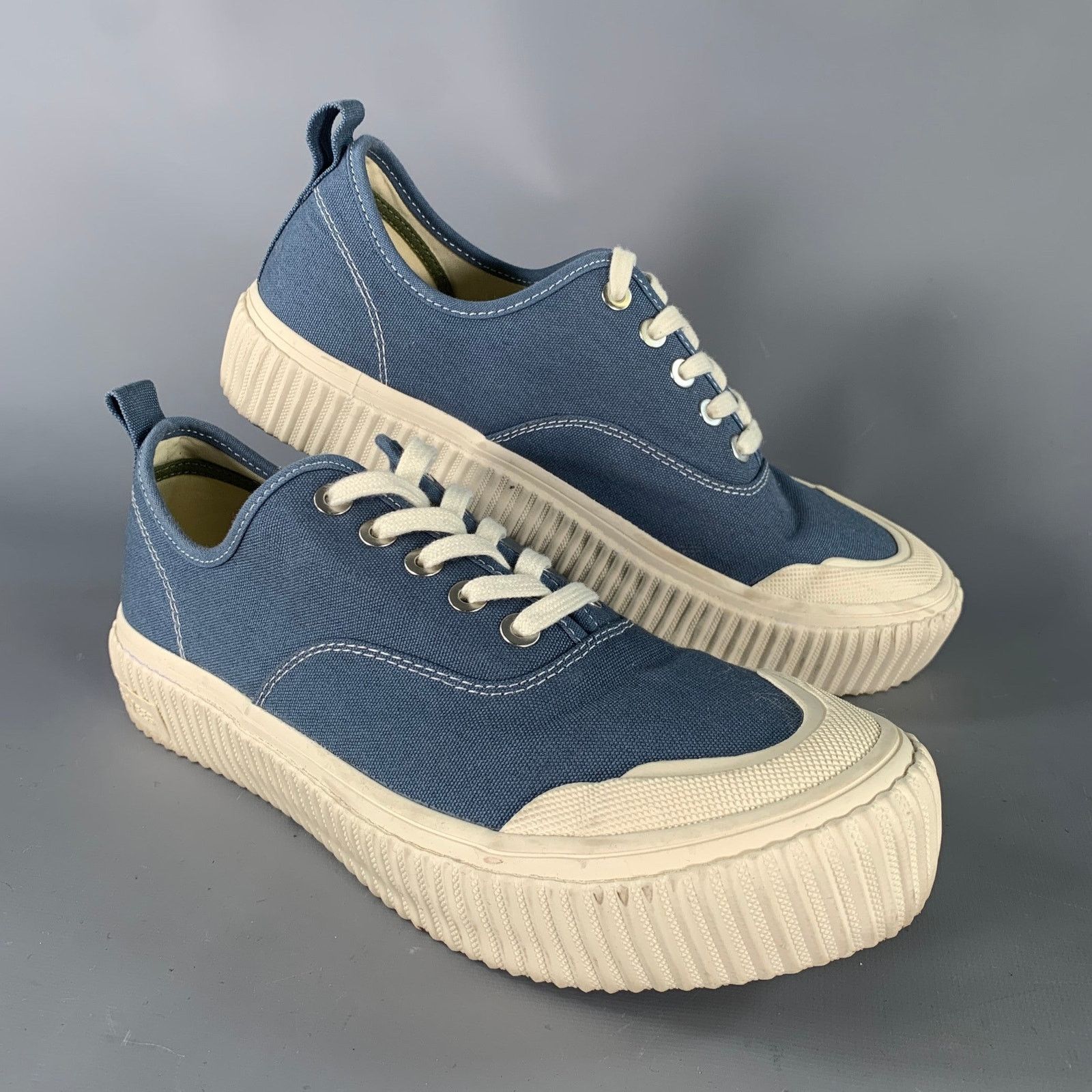 SeaVees SEAVEES Size 9.5 Blue Canvas Platform Sneakers Size US 9.5 / EU 42-43 - 1 Thumbnail
