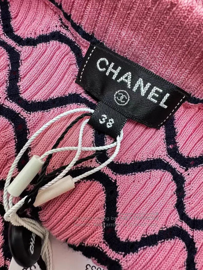 Chanel Chanel Diamond plaid backless knit Size XS / US 0-2 / IT 36-38 - 5 Thumbnail