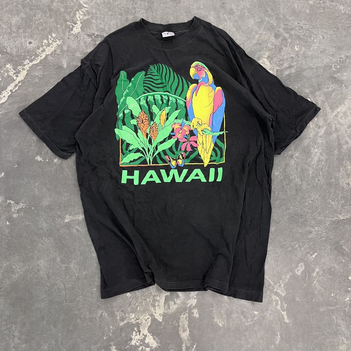 Vintage CRAZY 4XL Hawaiian Shirt CRAZY SCREEN PRINT HALFTONES SKATER Size US XXL / EU 58 / 5 - 1 Thumbnail