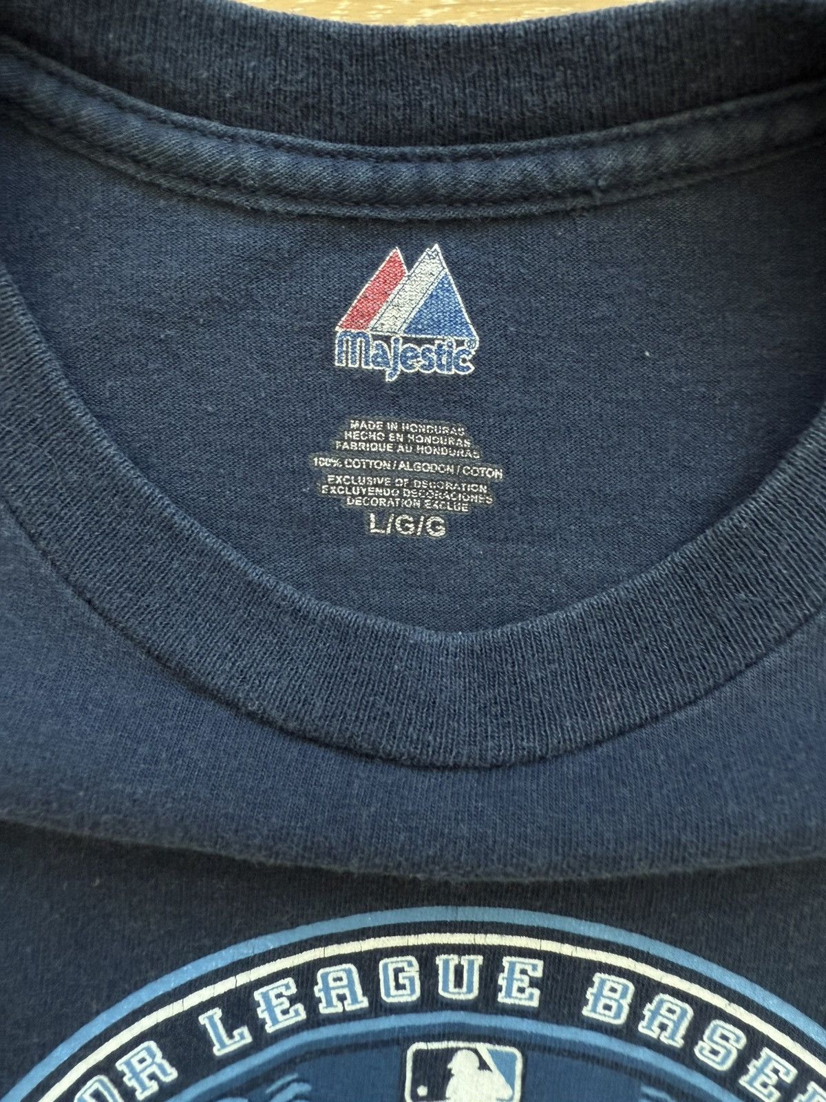 Majestic 2010 Tampa Bay Rays Baseball MLB AL East Champions Shirt Size L / US 10 / IT 46 - 7 Thumbnail