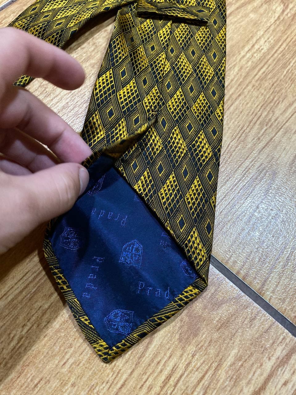 Prada PRADA Print Luxury Silk Tie Made In Italy Size ONE SIZE - 8 Thumbnail