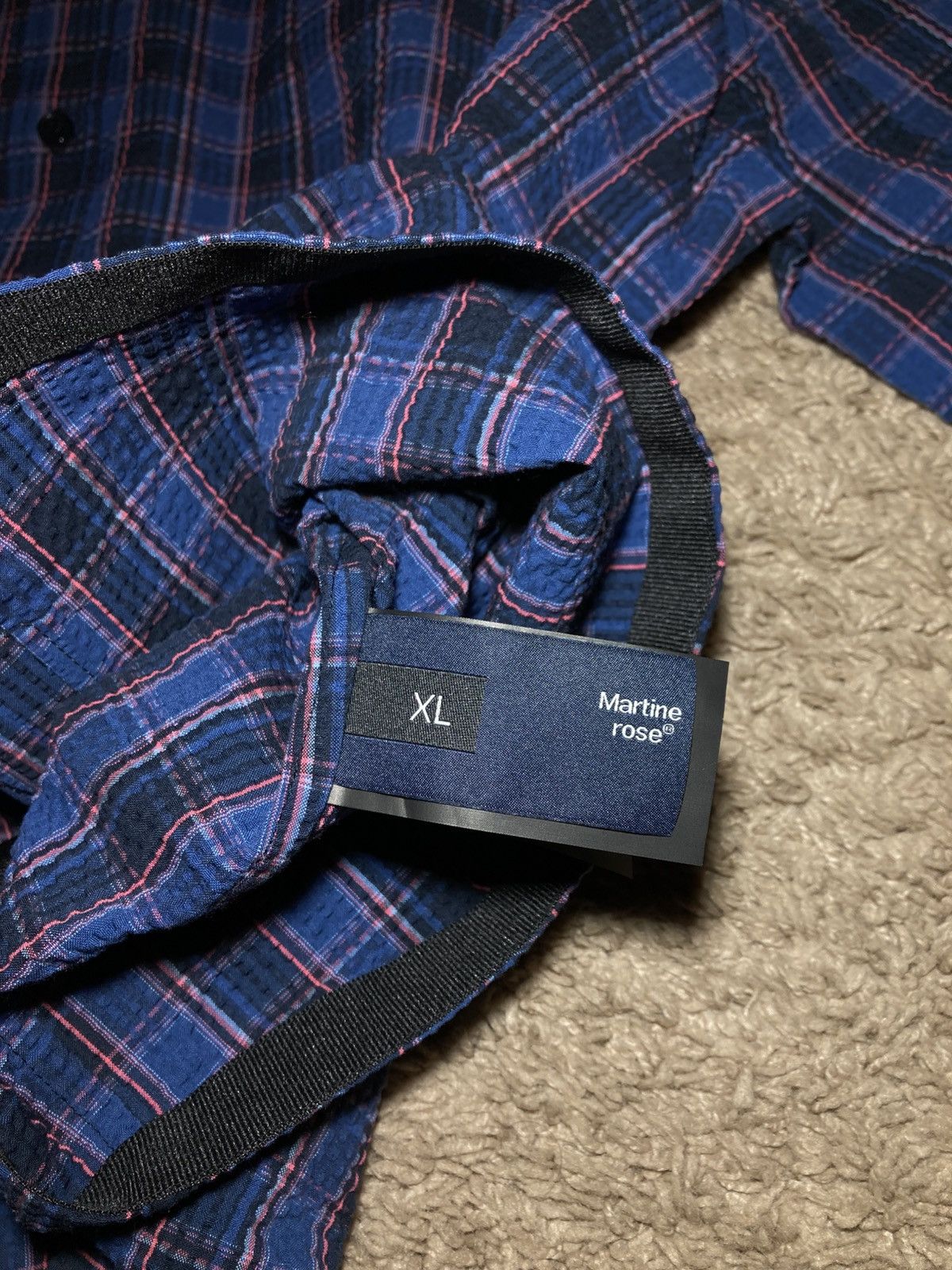 Martine Rose SS25 Martine Rose Lace Overshirt SSENSE 2025 Sex Logo Pocket Size US XL / EU 56 / 4 - 7 Thumbnail