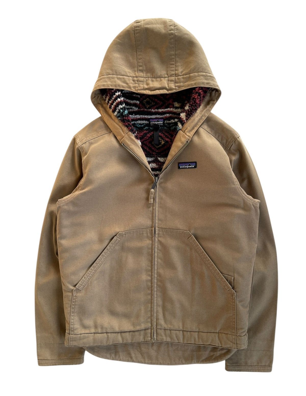 Patagonia Canvas Lined Sherpa Hoodie