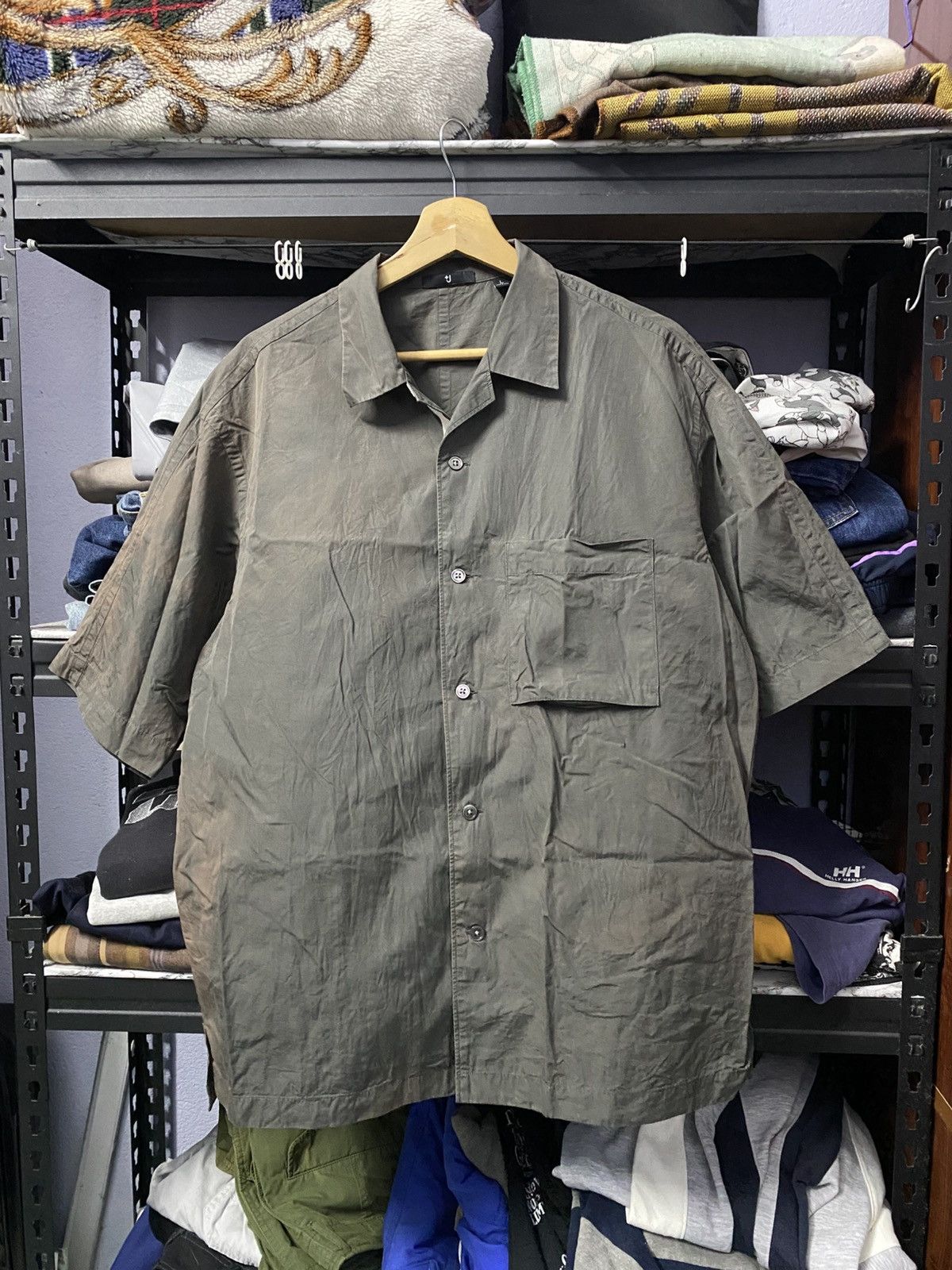 Jil Sander × Uniqlo Jil Sander X Uniqlo Loose Fit Short Sleeved Utility Shirt Size US L / EU 52-54 / 3 - 1 Thumbnail