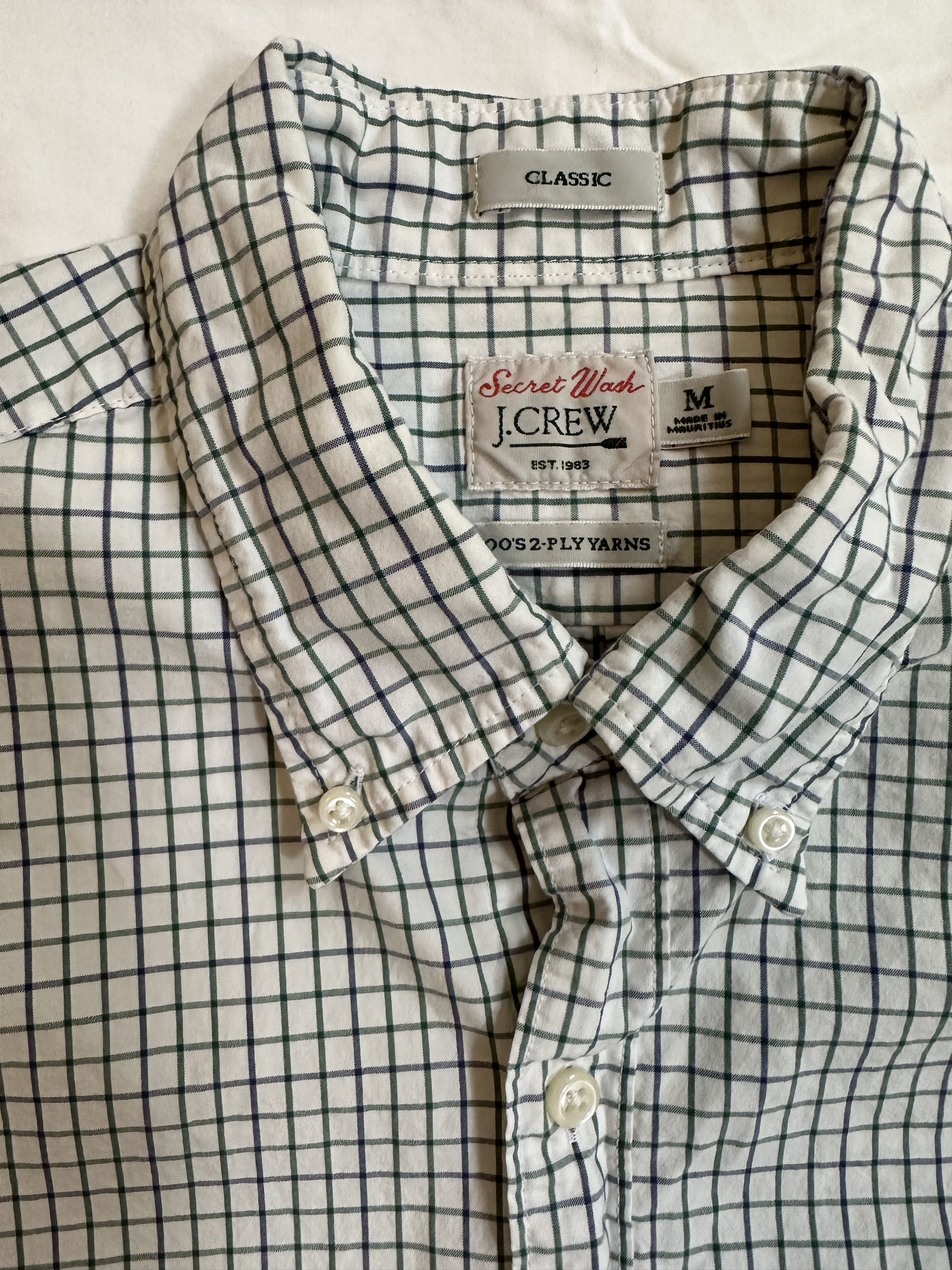 J.Crew Plaid long sleeve button down Size US M / EU 48-50 / 2 - 2 Thumbnail