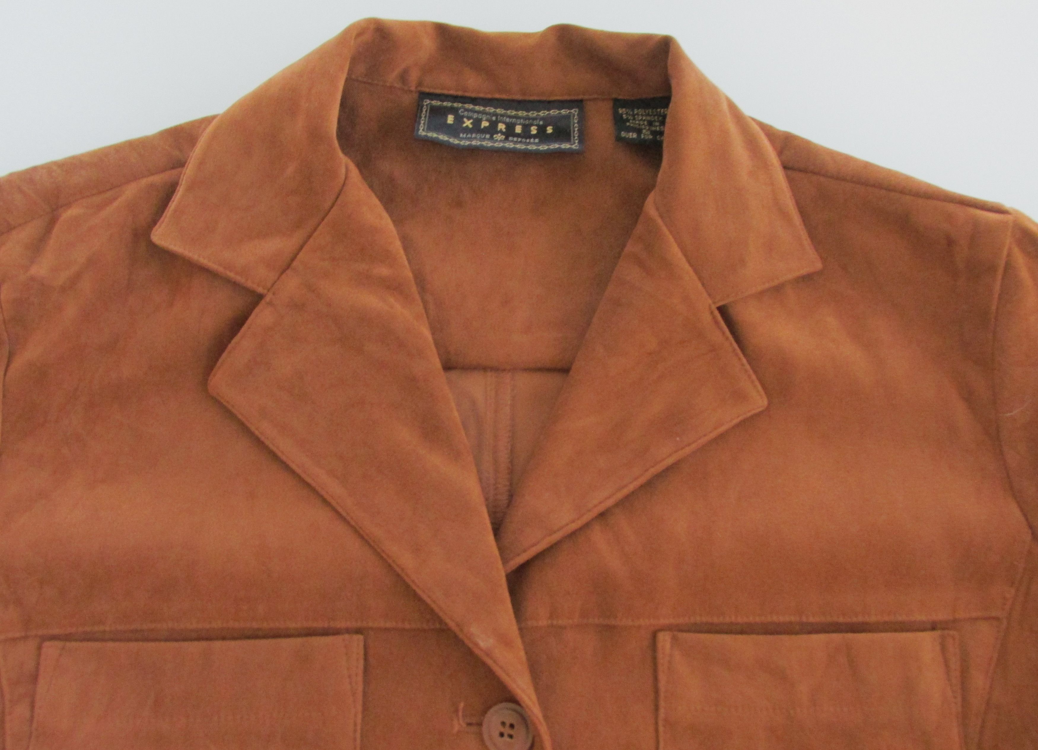 Express Express Women's Stretch Faux Suede Shirt Size Small Size S / US 4 / IT 40 - 3 Thumbnail