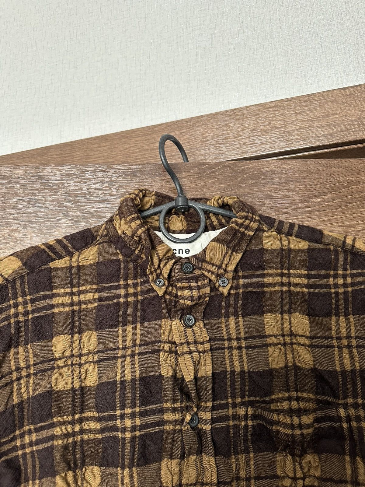Acne Studios Acne Studios Checked Shirt Button Up Long Sleeve Wool Size US S / EU 44-46 / 1 - 7 Thumbnail