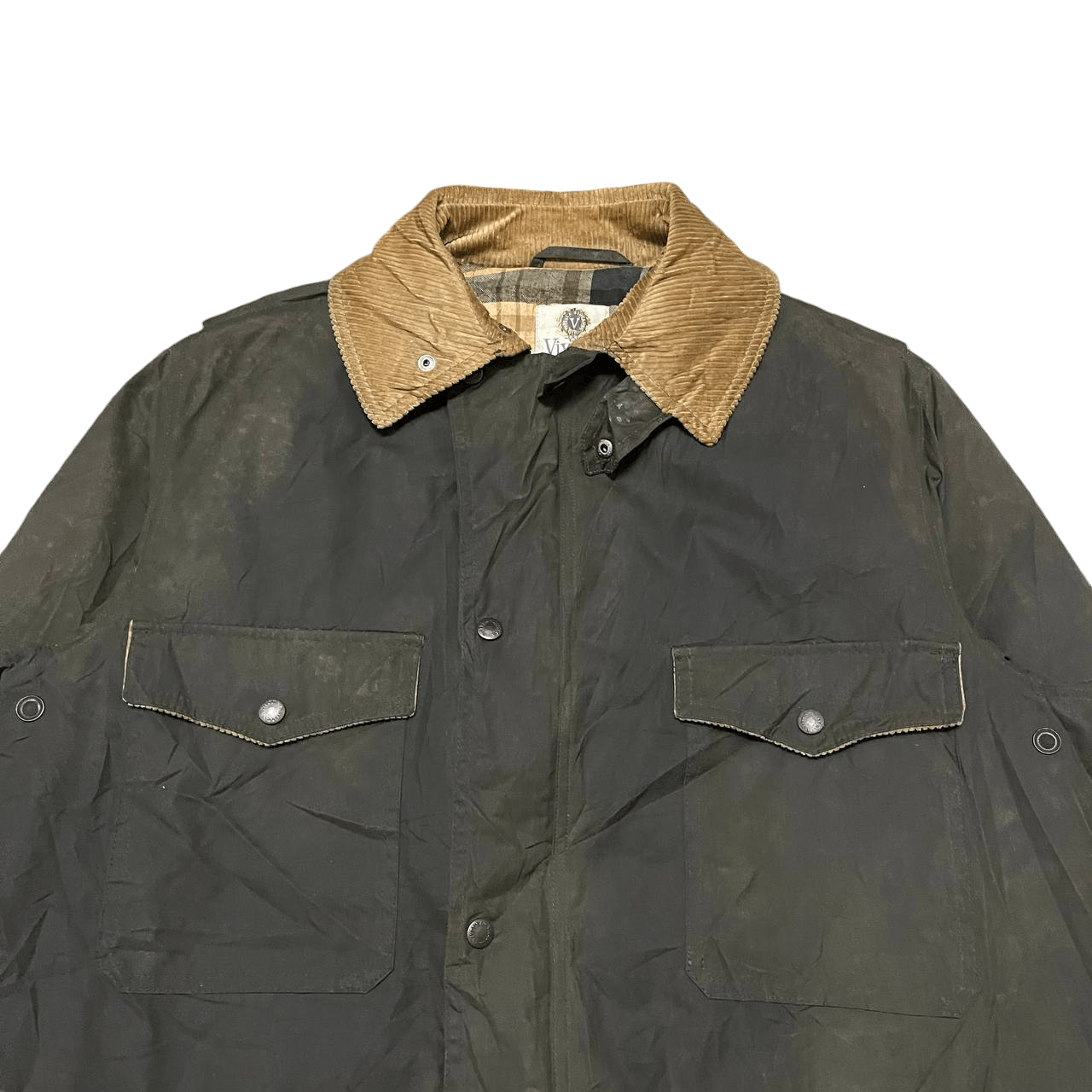 Viyella Vintage Viyella Oil Impregnated Jacket Corduroy Collar Size US M / EU 48-50 / 2 - 3 Thumbnail