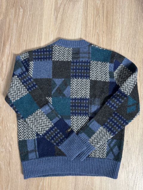 Aime Leon Dore Blue Patchwork Sweater, FW20 Size US S / EU 44-46 / 1 - 2 Thumbnail