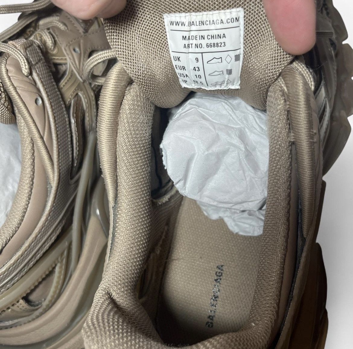 Balenciaga Balenciaga track 2 dark beige Size US 10 / EU 43 - 6 Thumbnail