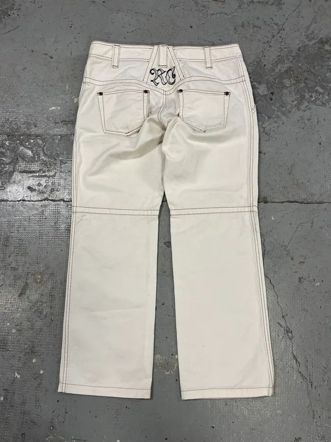 Designer × Roberto Cavalli × Vintage AW2000 Roberto Cavalli White Royal Pants Size US 33 - 7 Thumbnail