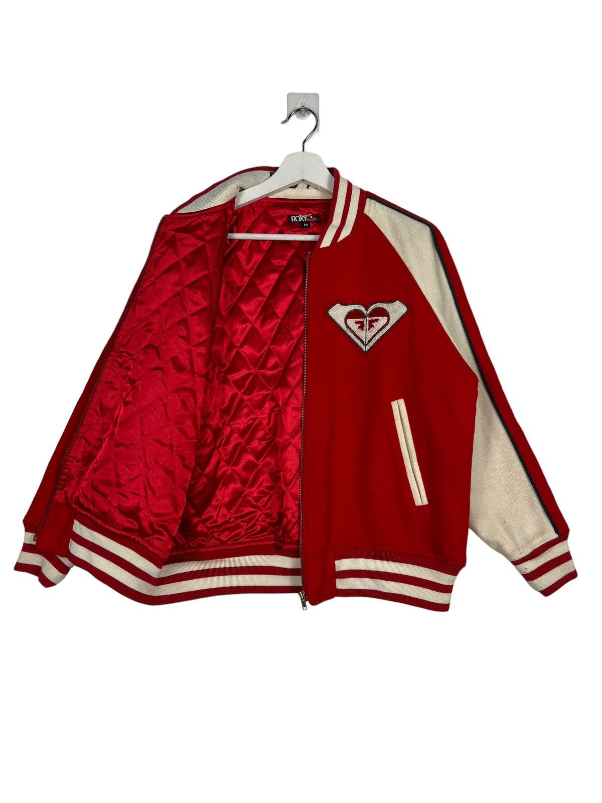 Other 🔥 VINTAGE ROXY VARSITY BOMBER JACKET Size US S / EU 44-46 / 1 - 9 Thumbnail