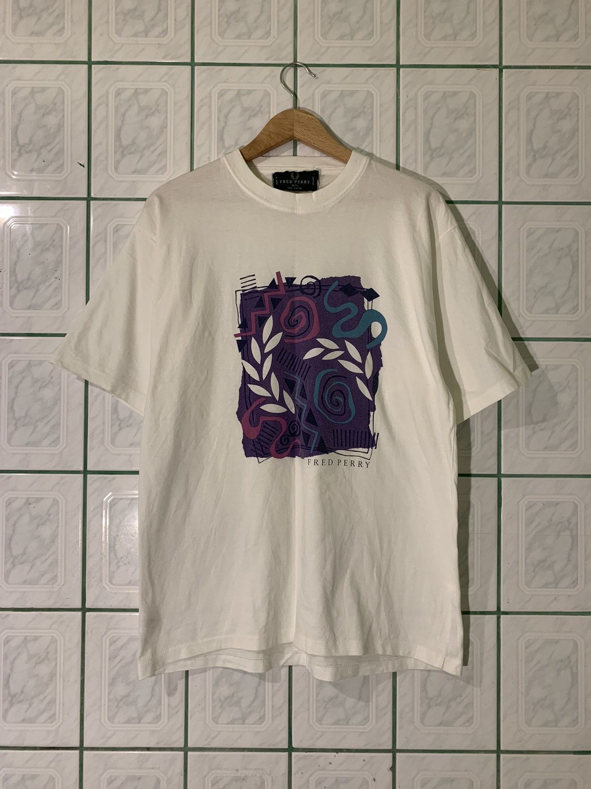 Fred Perry × Vintage Vintage Fred Perry Sportswear Single Stitch T-Shirt Size US L / EU 52-54 / 3 - 1 Thumbnail