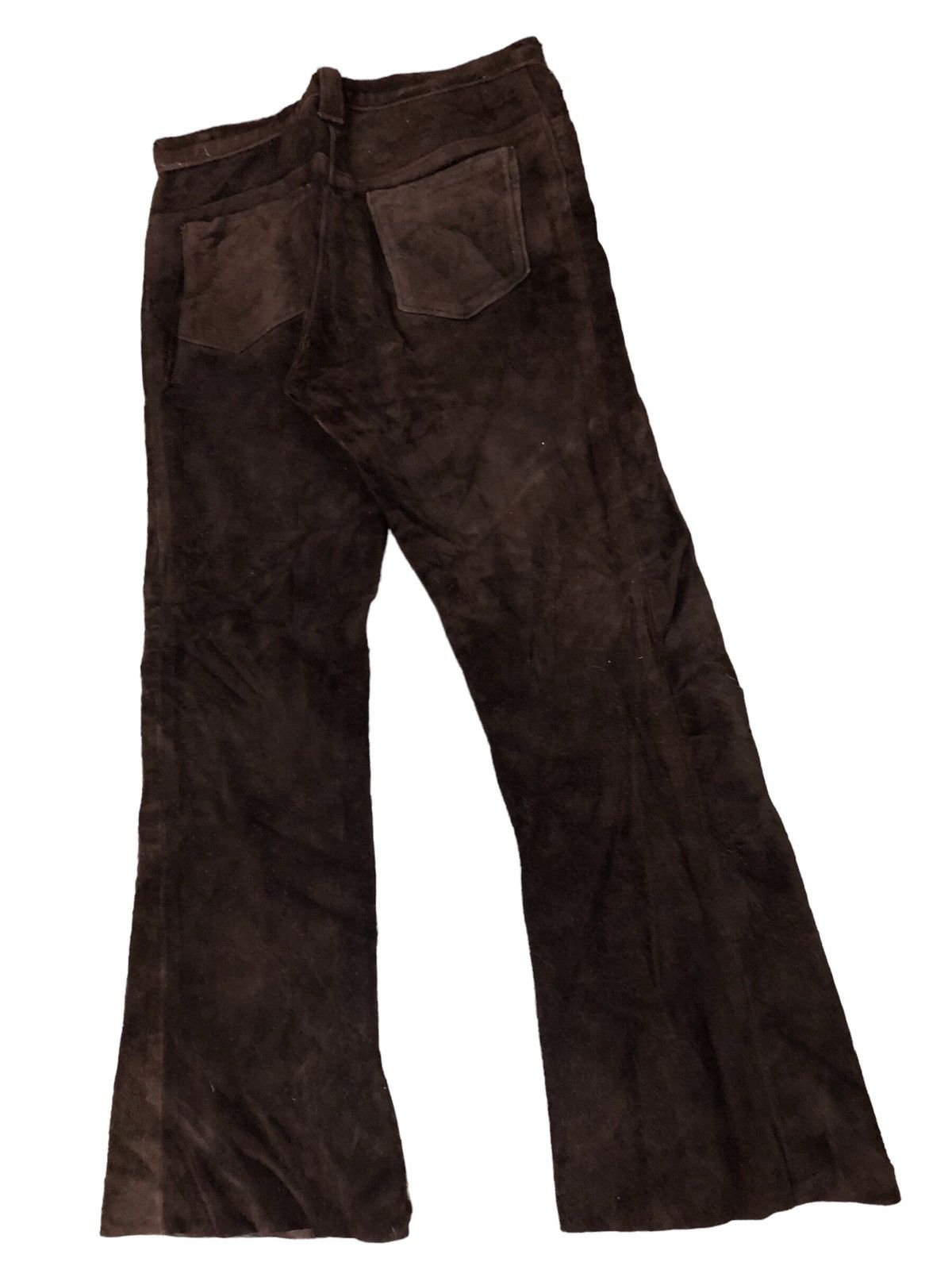 Vintage Very RaRe Vintage 70’s Suade Flare Pants Size US 32 / EU 48 - 2 Thumbnail