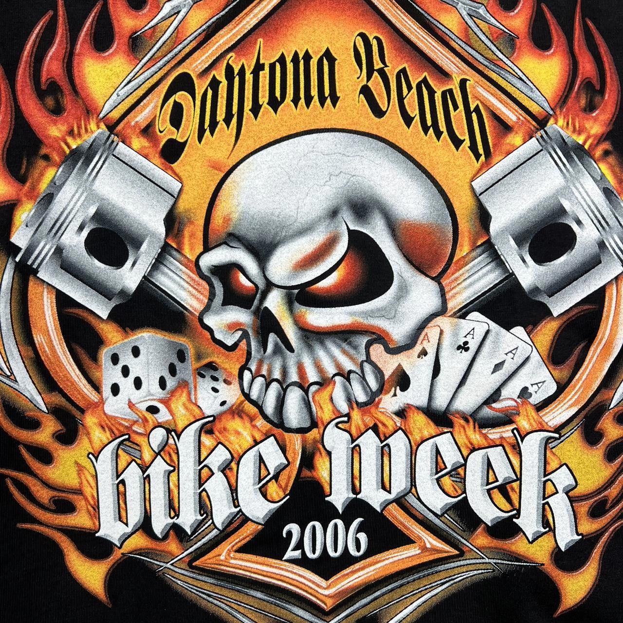 Designer Daytona Beach Bike Week 2006 T-Shirt - Vintage Black Size US XXL / EU 58 / 5 - 3 Thumbnail