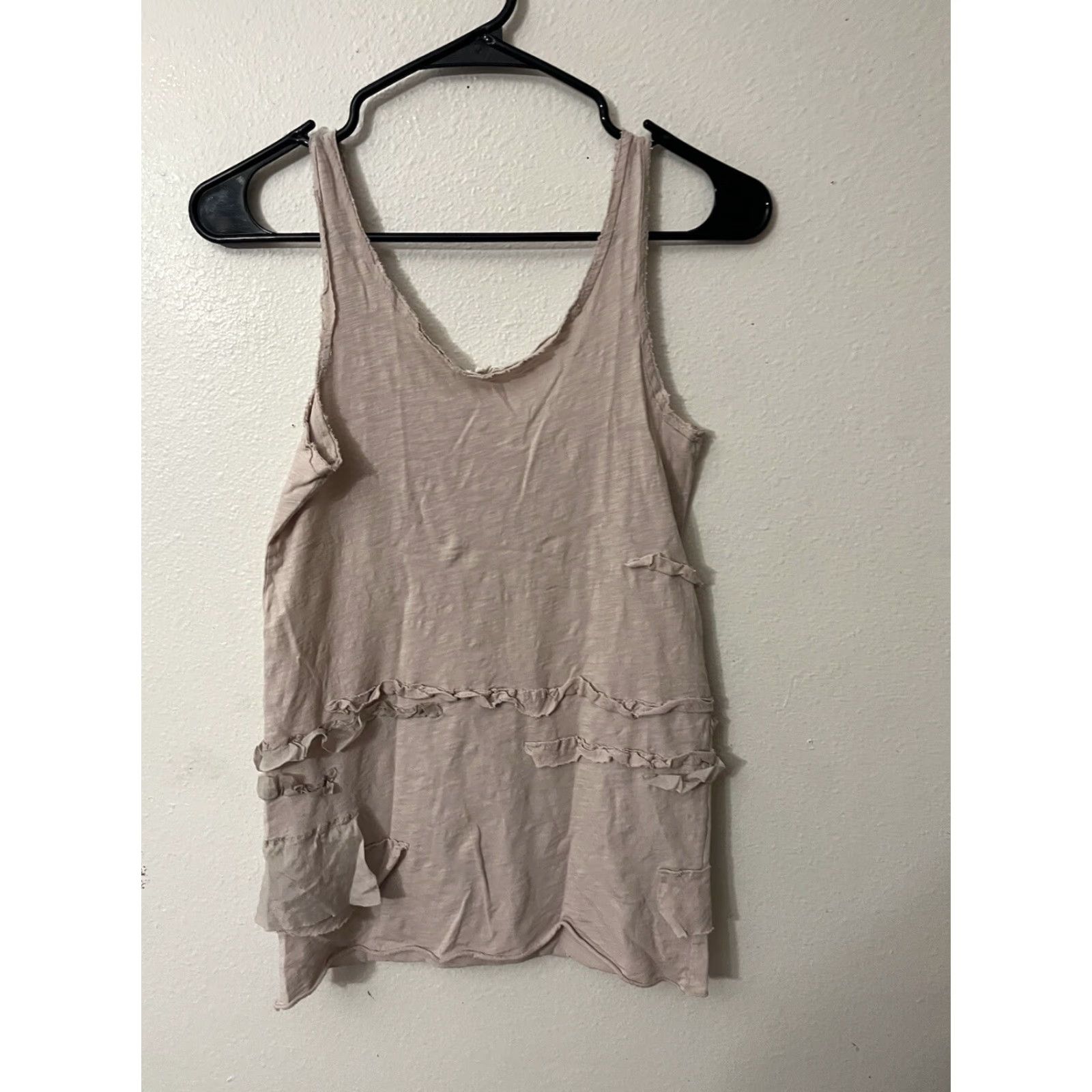 J.Crew J.CREW Pink Silk Ruffled Tank Top XS Women's Casual Sleeveless Scoop Neck Size XS / US 0-2 / IT 36-38 - 2 Thumbnail