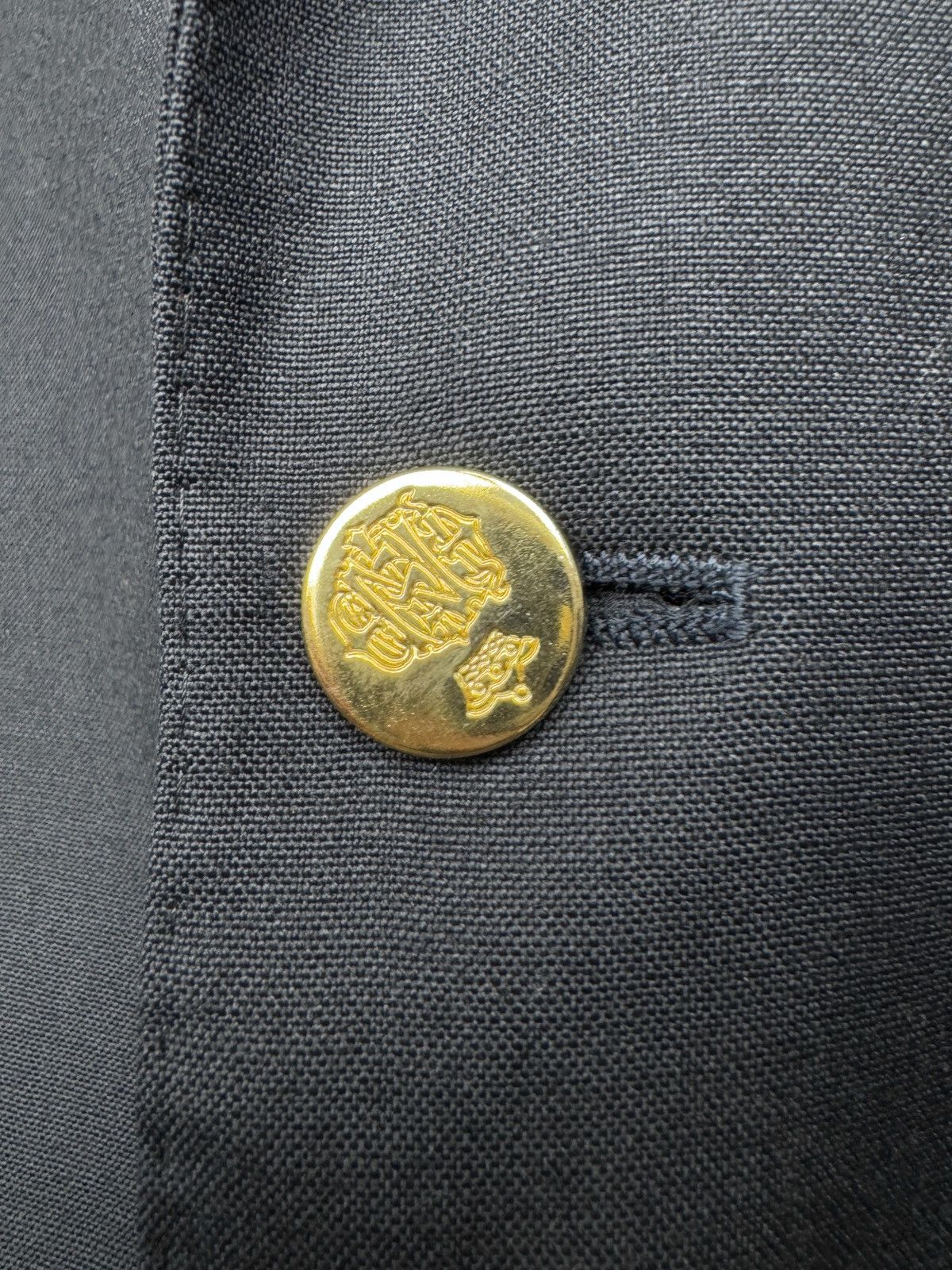 Tombolini Eugenio Tombolini vintage navy blue metal buttons sport coat Size 42R - 6 Thumbnail