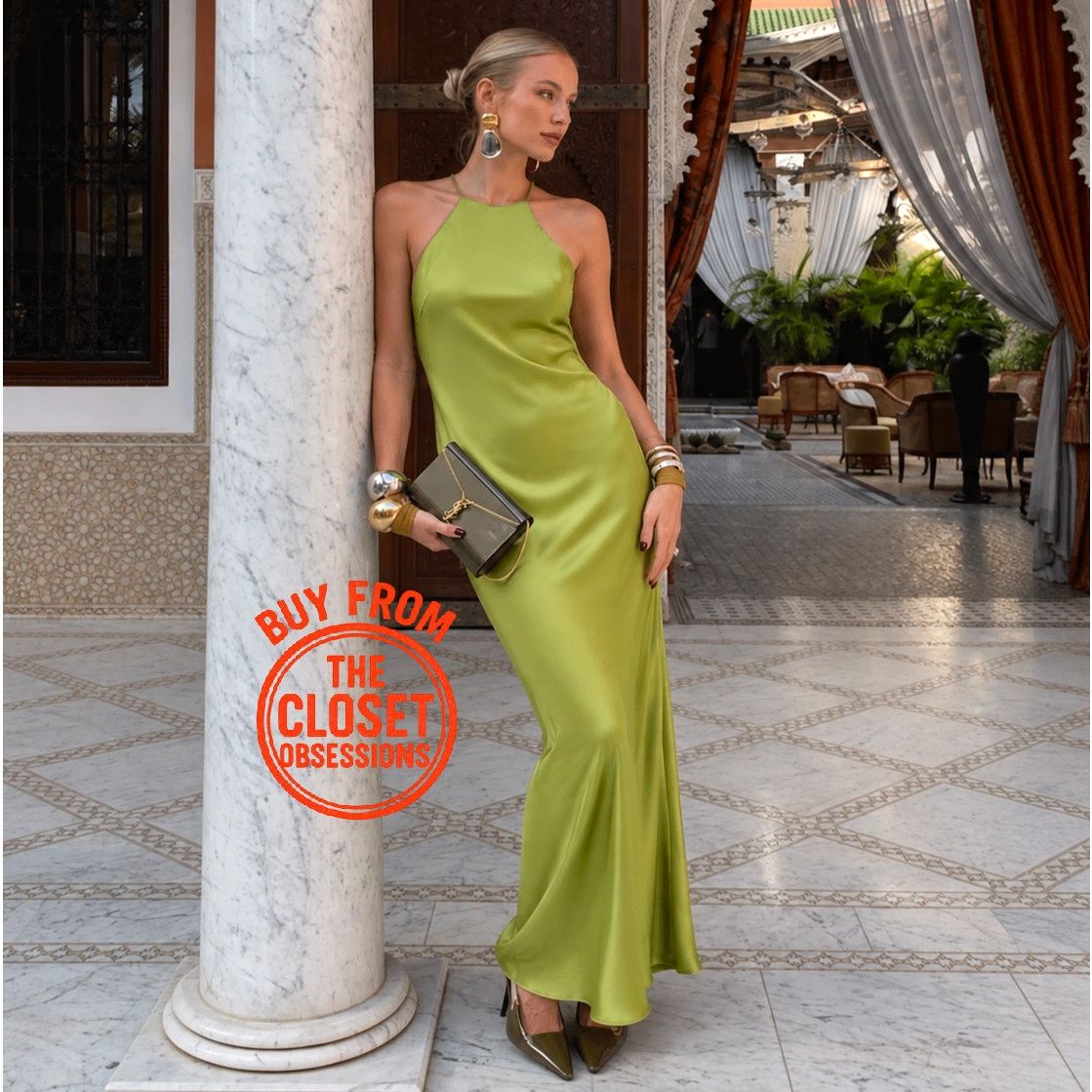 green satin zara dress Zara Lime One Shoulder Long zara green dress 2023