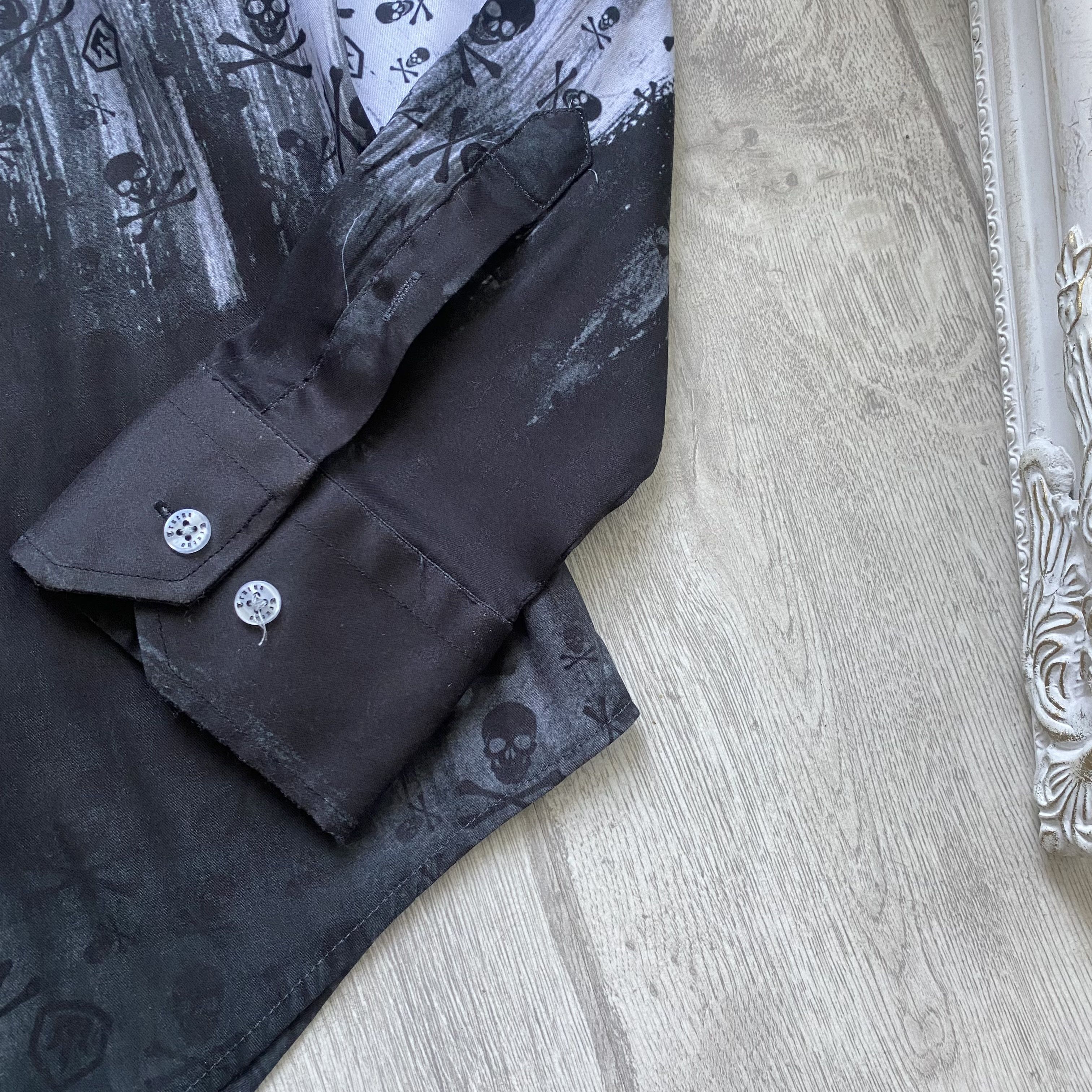 Affliction 💀Designer Phillip Plain style skull print shirt Y2K opium Size US L / EU 52-54 / 3 - 7 Thumbnail