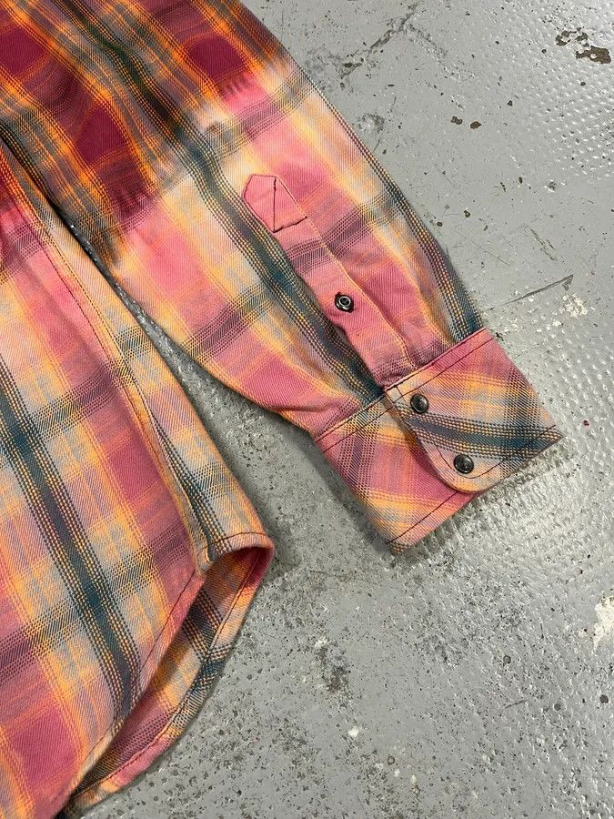 Diesel Diesel Summer Bleached Effect Western Checked Pink Shirt Size US M / EU 48-50 / 2 - 10 Thumbnail