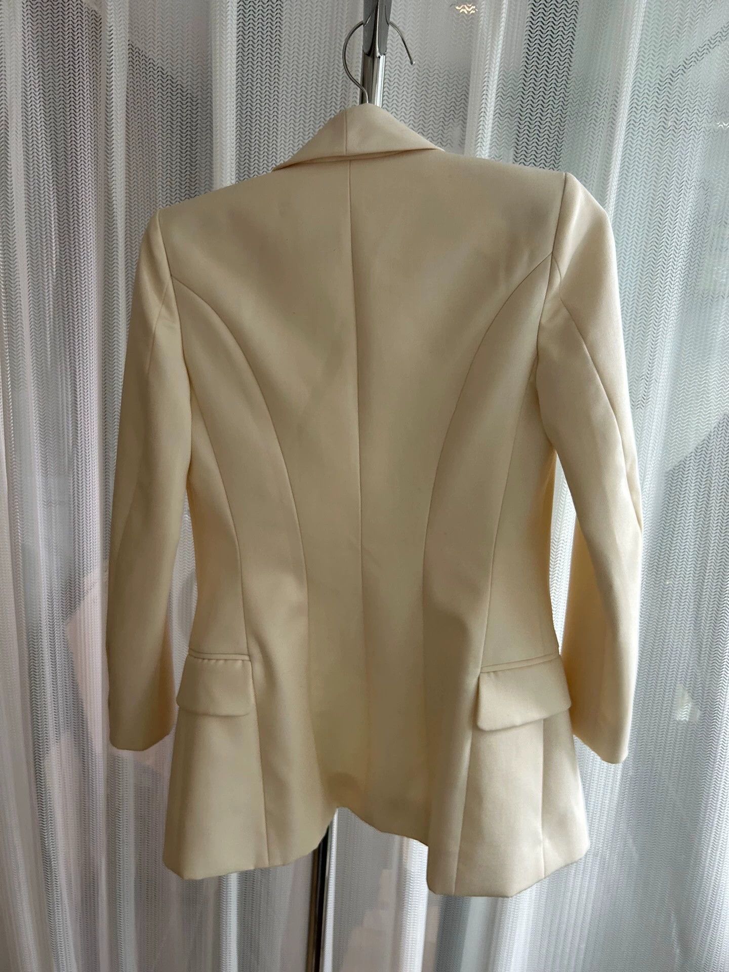 Balenciaga Balmain Classic White Suit BNWT Authentic Size XXS / US 00 / IT 34 - 5 Thumbnail