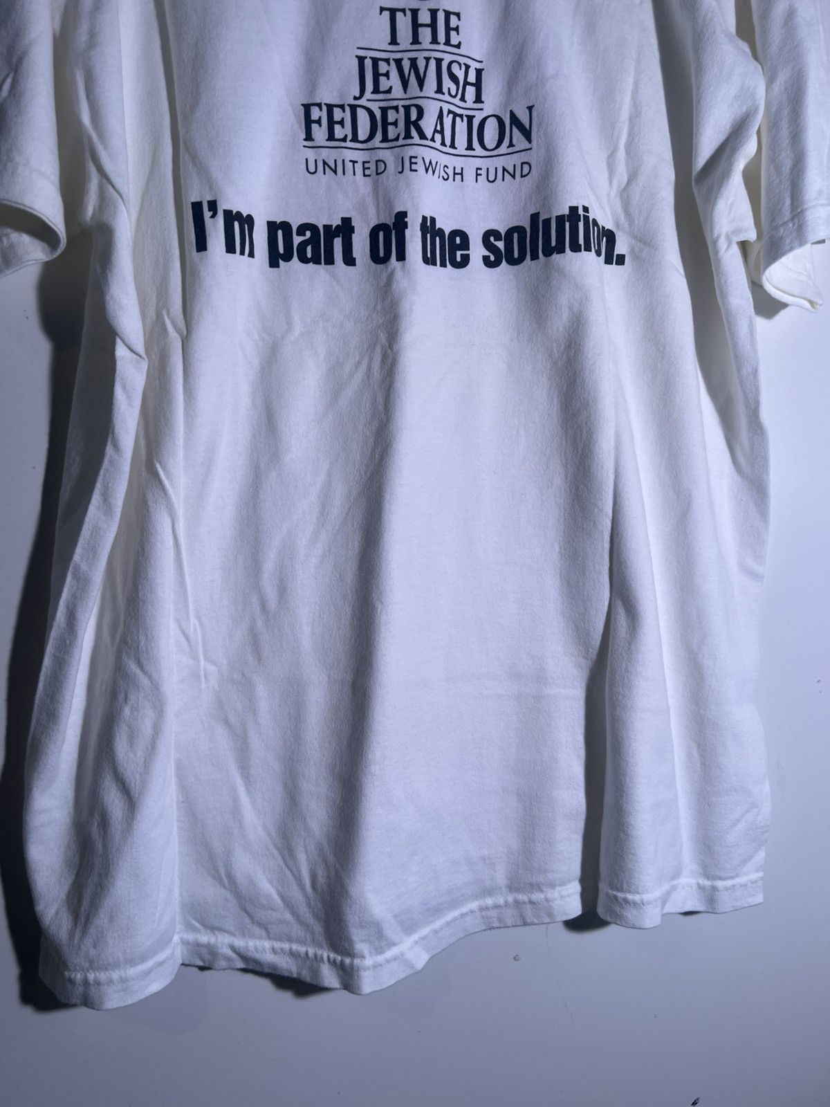 Vintage Y2K 2000’s Vintage Super Sunday United Jewish Fund Retro Tee Size US XL / EU 56 / 4 - 8 Thumbnail