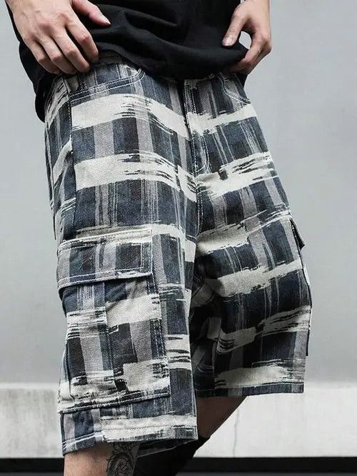 Japanese Brand × Vintage VINTAGE RETRO 90s drip street shorts PATCHWORK Size US 30 / EU 46 - 3 Thumbnail