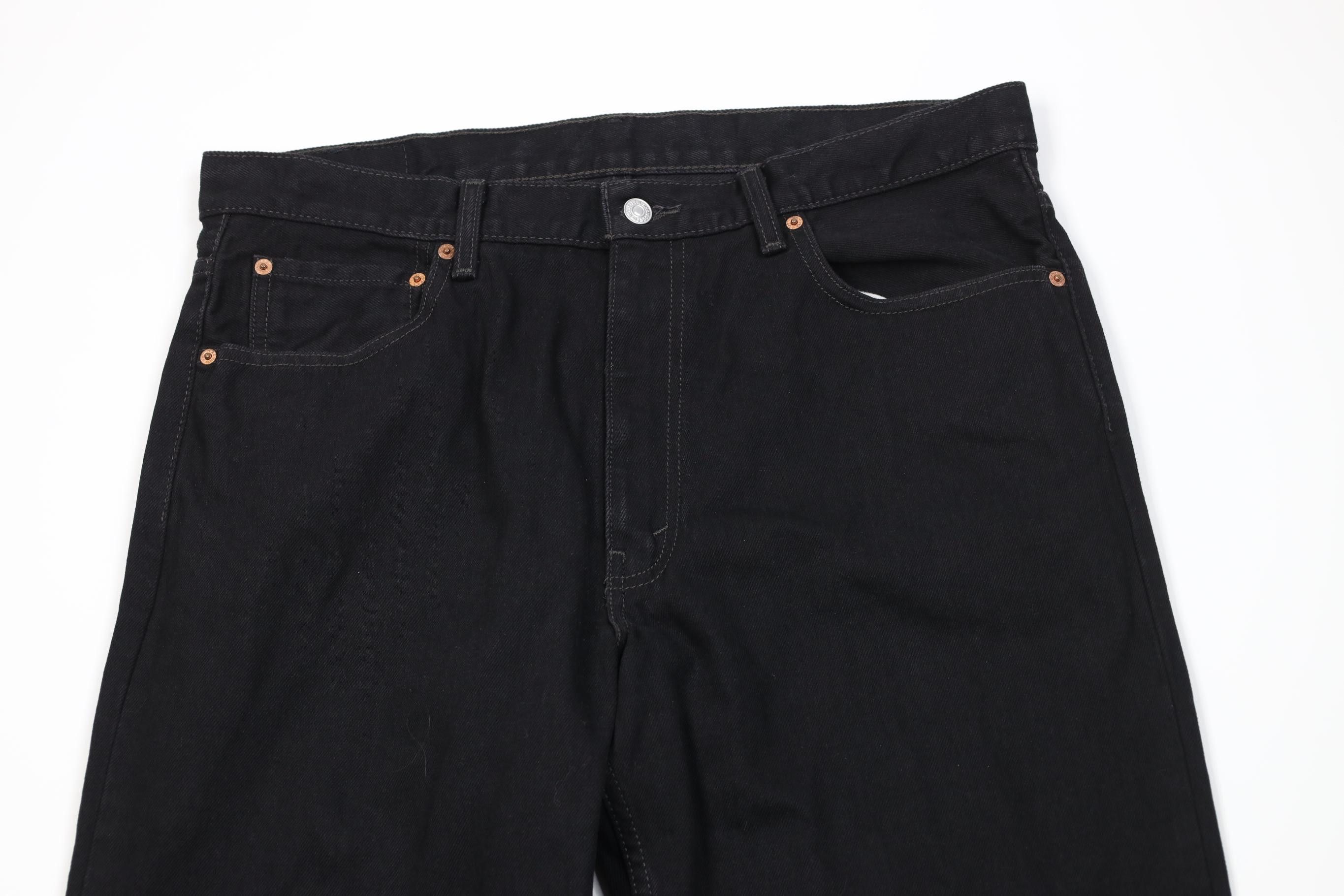 Levi's Vintage Y2K Levis 550 Relaxed Fit Denim Jeans Black Cotton Size US 36 / EU 52 - 2 Thumbnail