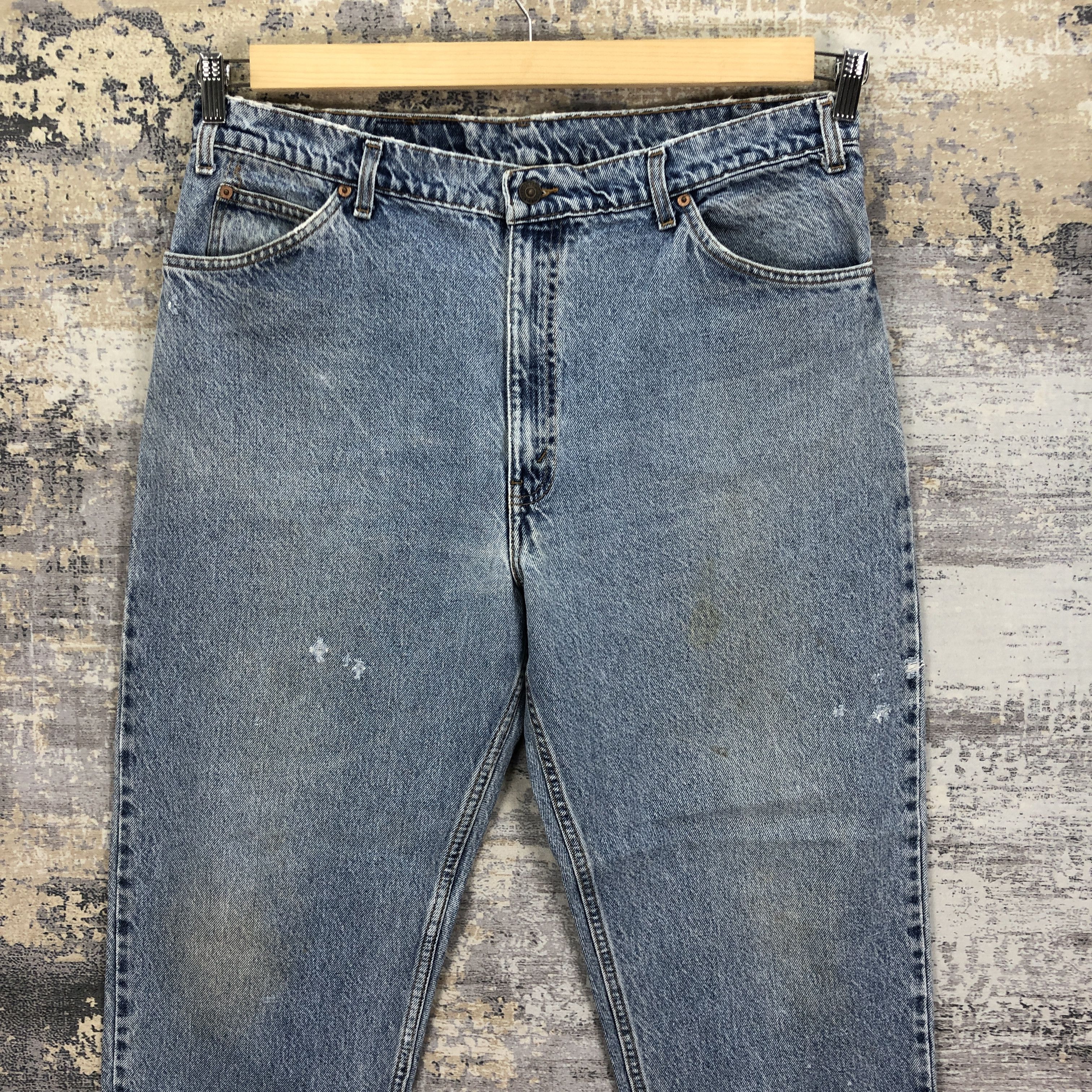 Levi's Vintage 90's Levis Faded Stone Wash Jeans Levis Ripped Denim Size US 38 / EU 54 - 3 Thumbnail