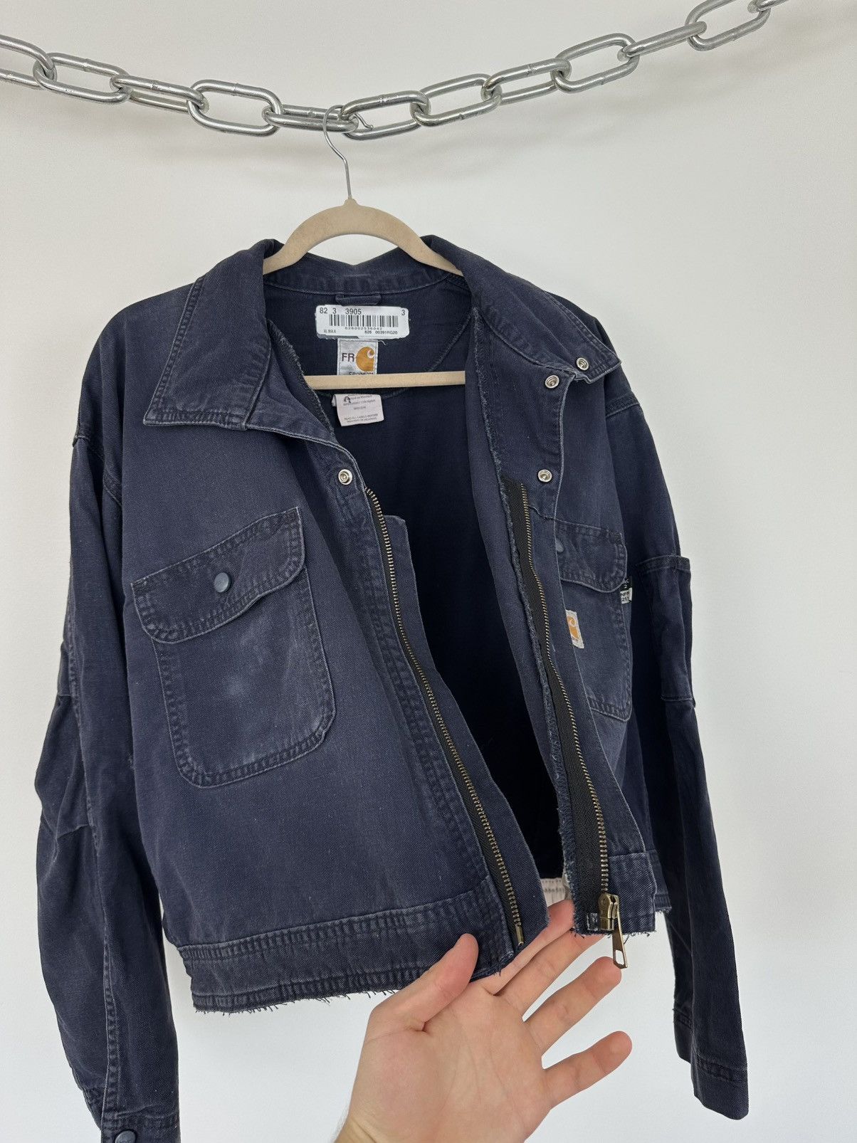 Carhartt Vintage Carhartt Flame Resistant USA Cropped Y2K Work Jacket Size US L / EU 52-54 / 3 - 13 Thumbnail