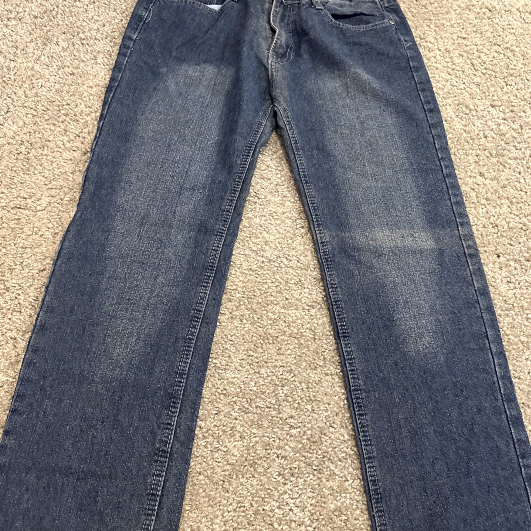 Vintage VINTAGE Kaalu Jeans Dark Wash Low Rise 42 in Waist Size 18 Women Grunge Skater Y2K Cyber Goth Straight Blue Size 40" / US 18 - 4 Thumbnail