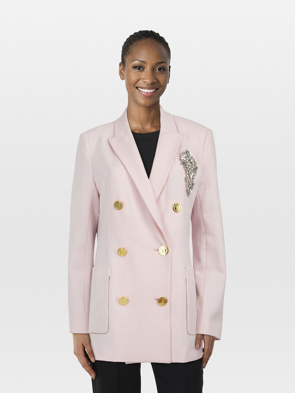 【関税込み】balmain Blazer Spencer Balmain Spencer Tweed Cotton-Blend Jacket | Saks Fifth Avenue