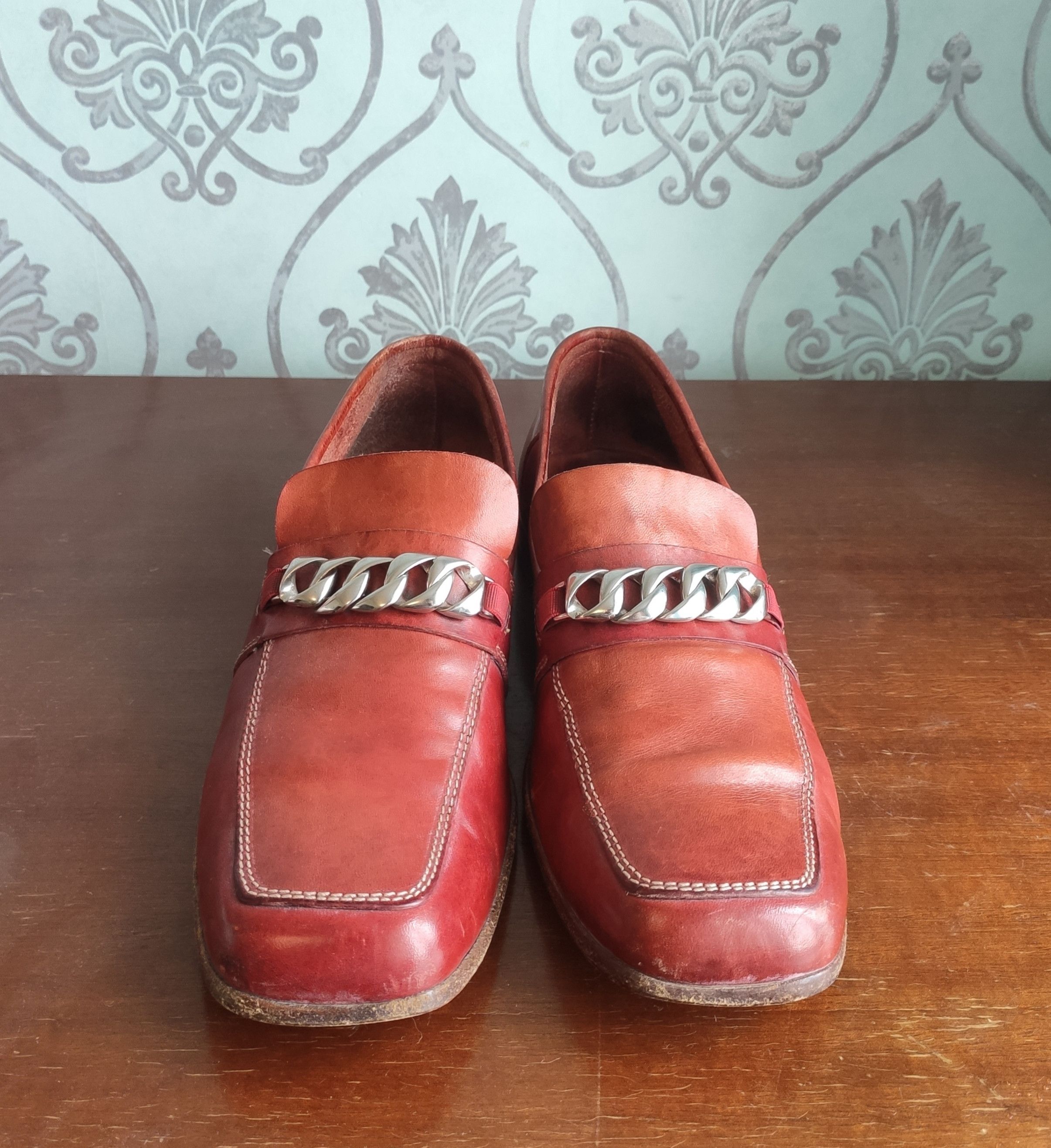 MoMA Square nose chain loafers.Like MARNI or Camper Lab Size US 8.5 / EU 41-42 - 2 Thumbnail