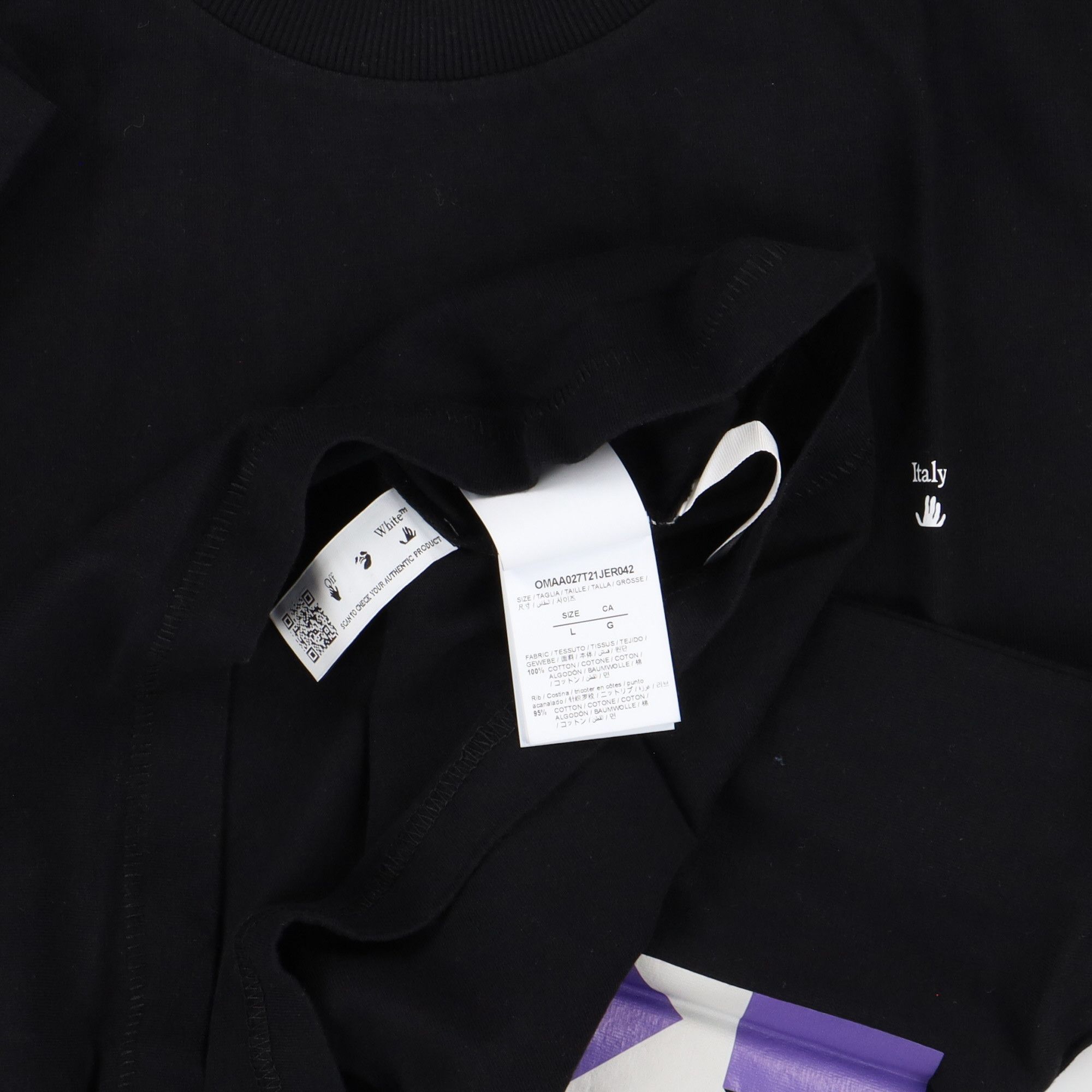 Off-White Black Porto Cervo Exclusive Arrows T-Shirt Size US L / EU 52-54 / 3 - 4 Thumbnail