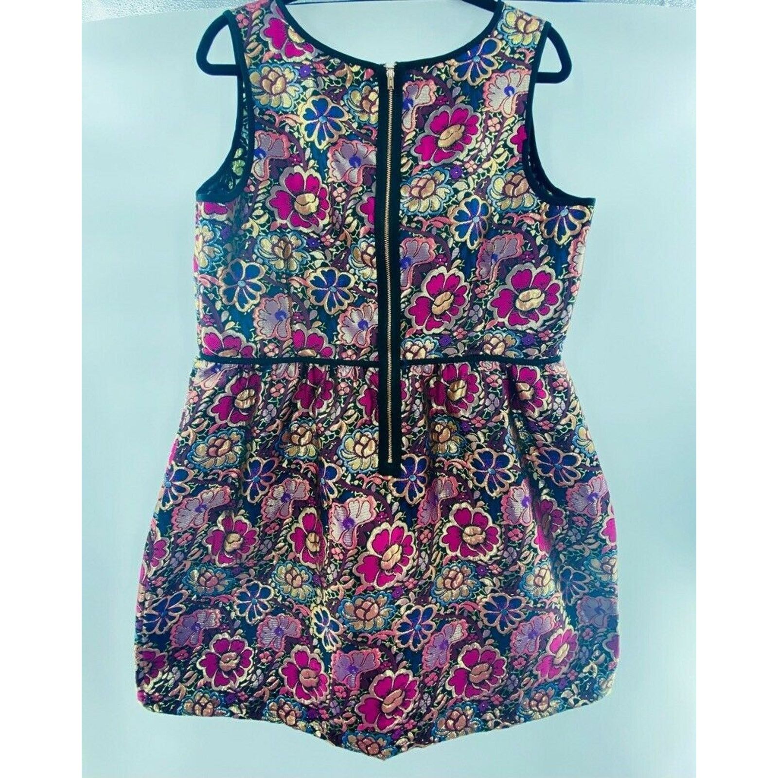 Other Womens A Line Dress Pink Blue Mini Floral XL Dress Size XL / US 12-14 / IT 48-50 - 5 Thumbnail