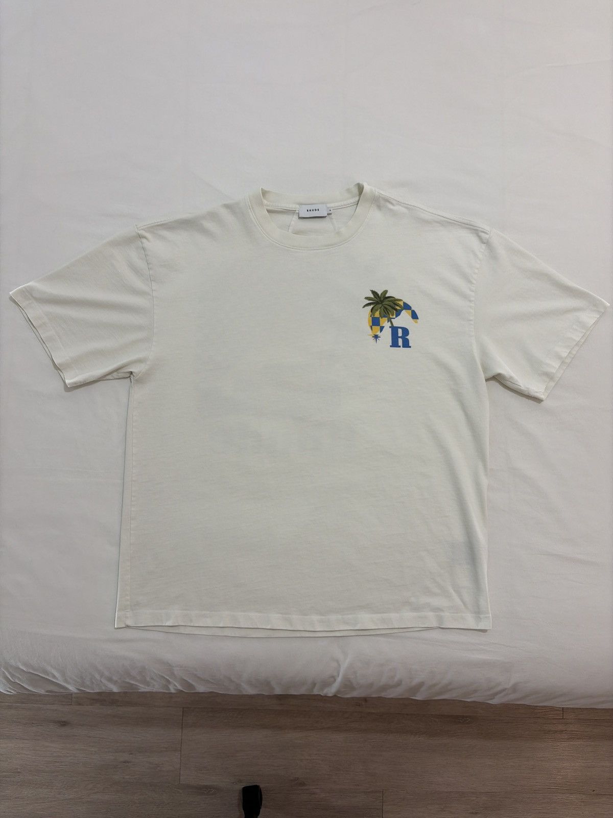 Rhude Rhude Moonlight Racing F1 Palm Tree Miami Tee Size US XL / EU 56 / 4 - 2 Thumbnail
