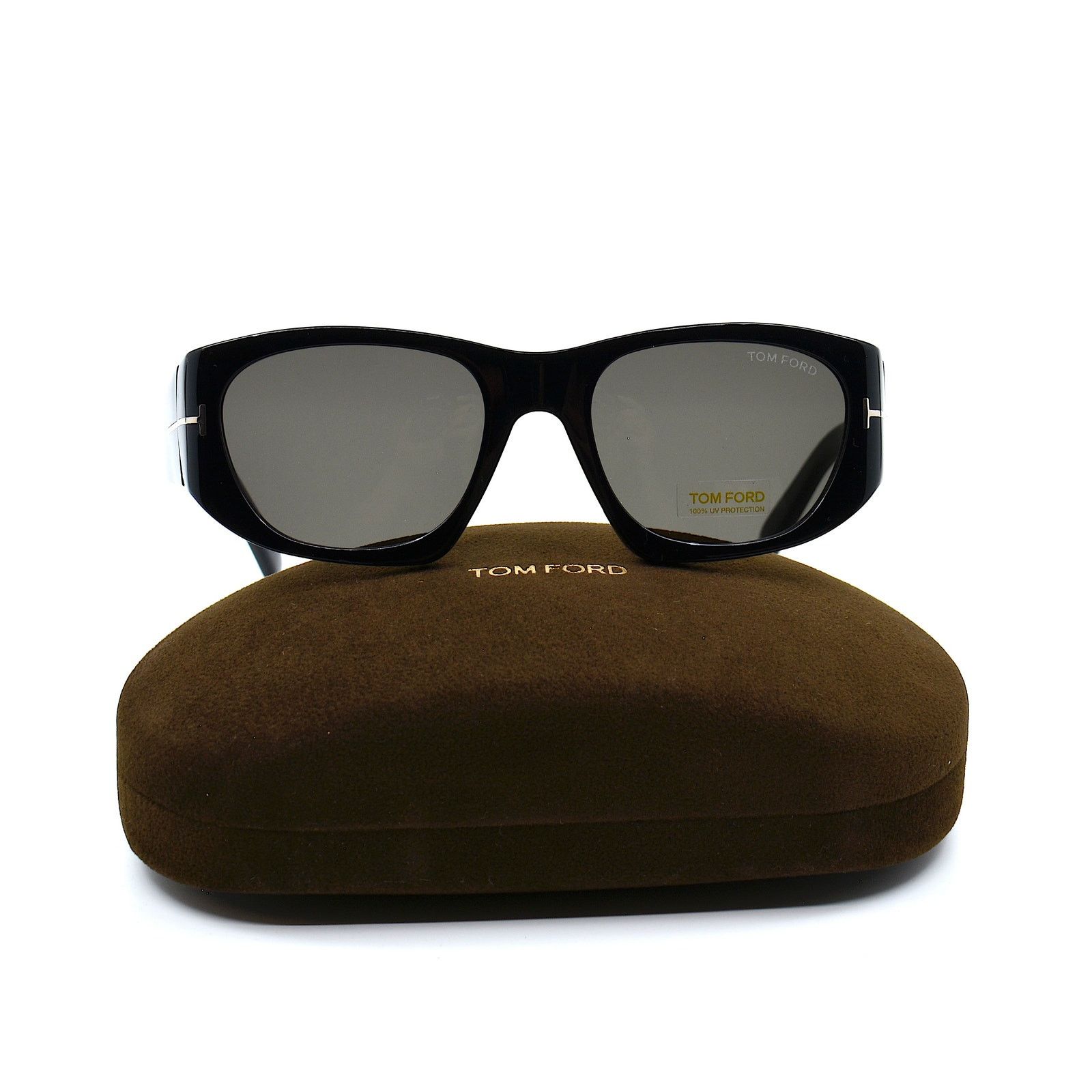 Tom Ford TOM FORD CYRILLE-02 TF987 01A BLACK GREY SUNGLASSES Size ONE SIZE - 5 Thumbnail