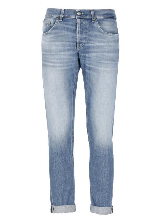 Dondup DONDUP Men Straight Pants UP232 DSE340 IM5800 Blue Size US 31 - 1 Thumbnail