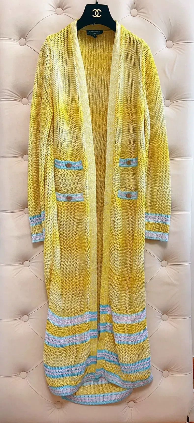 Chanel Chanel 2023 Spring and Summer Preview Series 23p Yellow Kn Size XS / US 0-2 / IT 36-38 - 1 Thumbnail