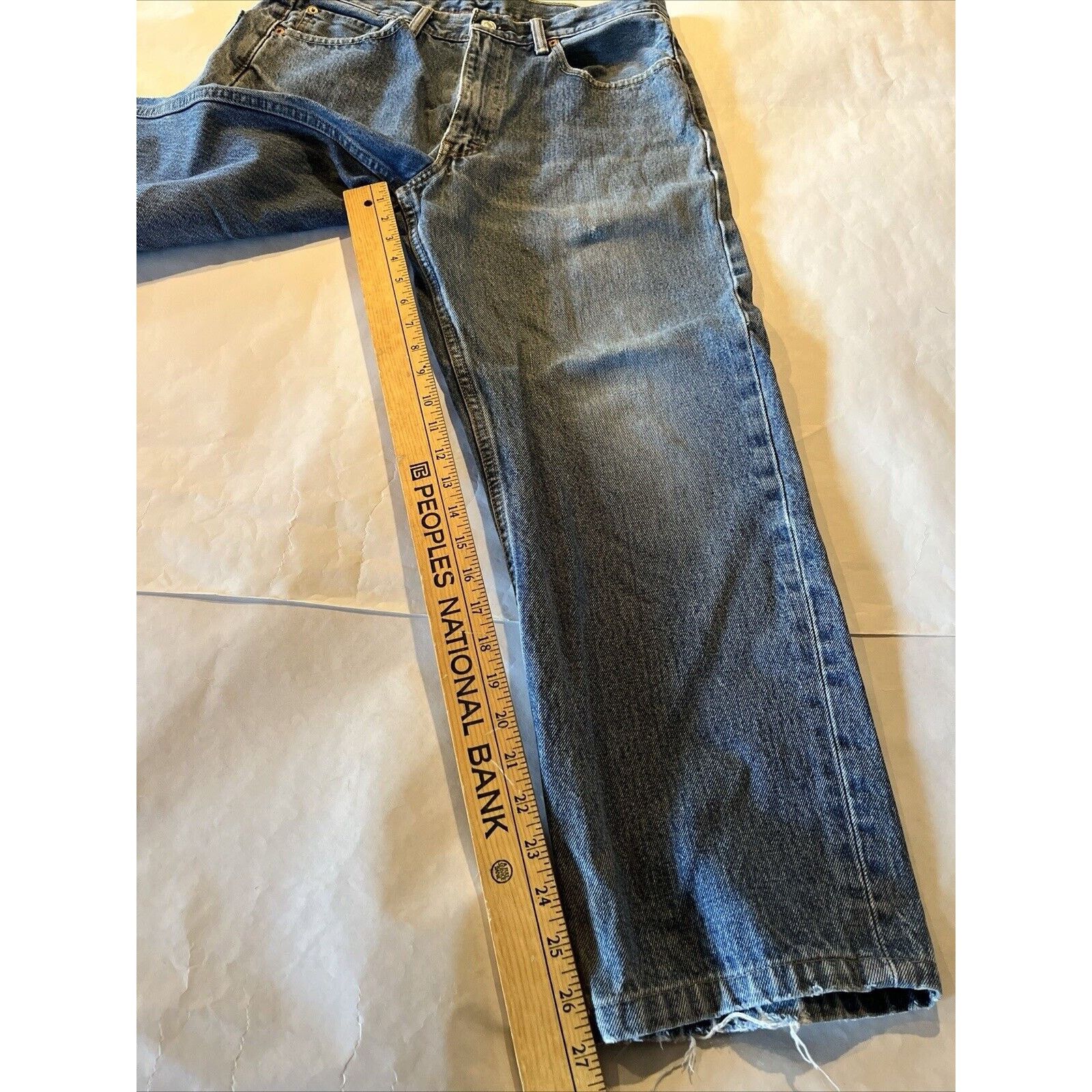 Levi's Levi’s 550 Mens 33x27 Relaxed Straight Leg Denim Jeans Blue Size US 33 - 5 Thumbnail