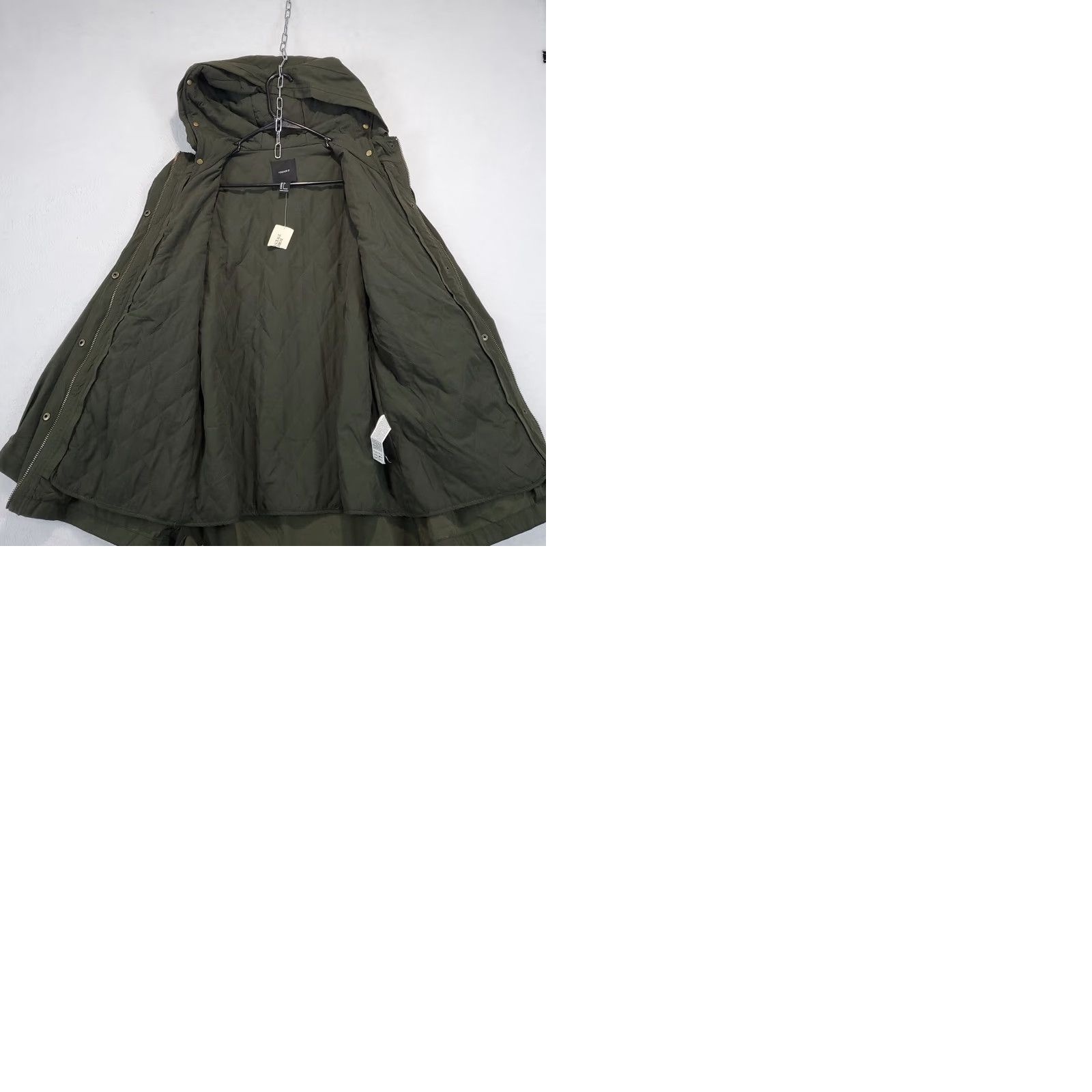 Forever 21 FOREVER 21 Olive Green Military Jacket Women's L Hooded Gorpcore Casual Travel Workwear Military Jacket Size L / US 10 / IT 46 - 10 Thumbnail