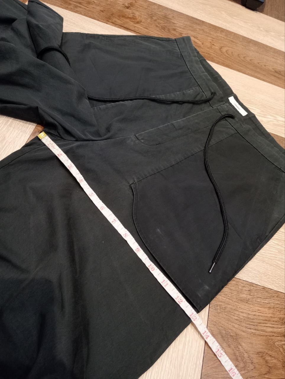 Attachment JAPANESE ATTACHMENT FEMMENT FADED BLACK WIDE BAGGY PANTS Size US 33 - 17 Thumbnail