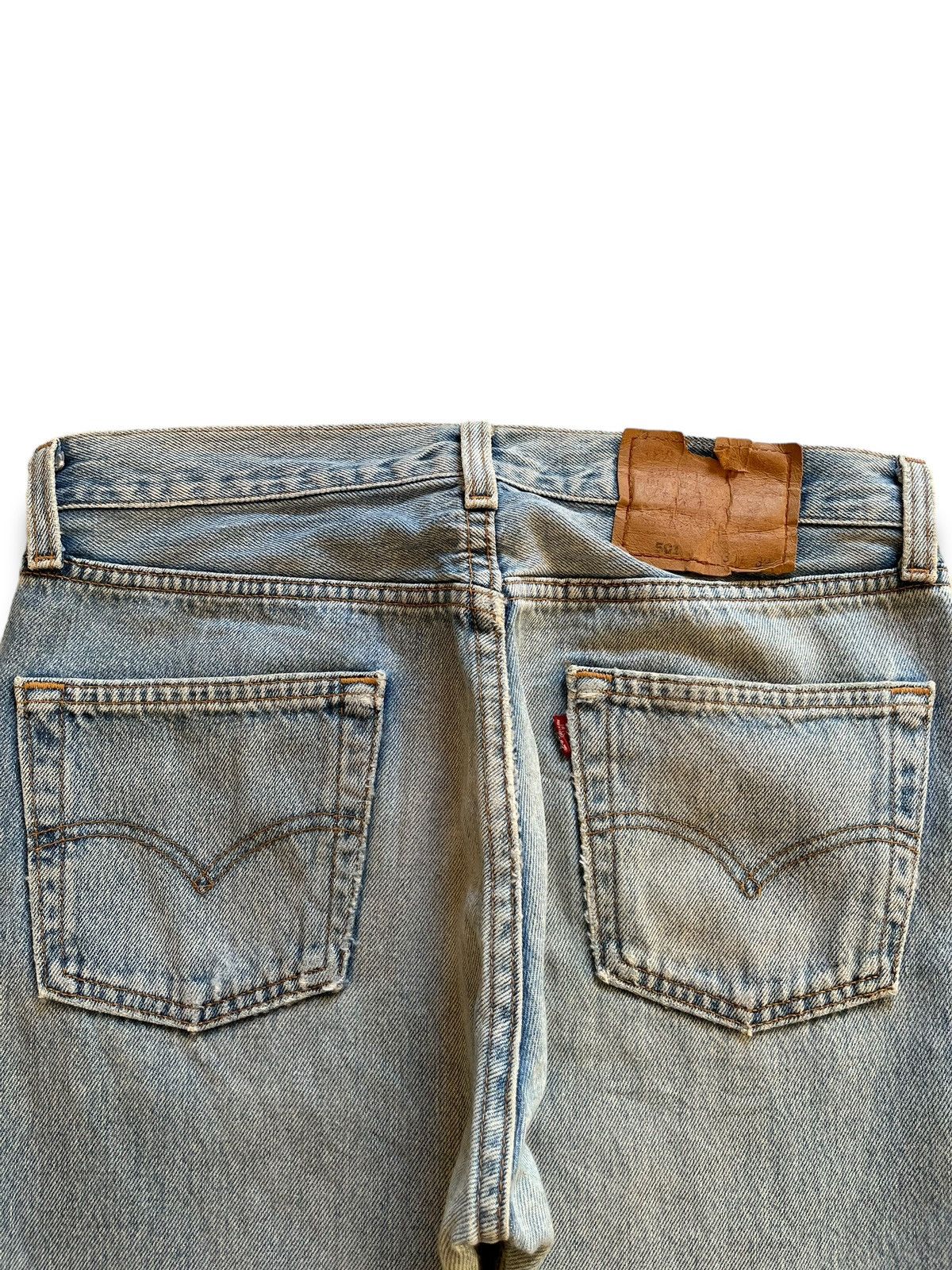 Levi's × Levi's Vintage Clothing Vintage 90s Levis 501 Distressed Loose Jeans Button 501 Size US 30 / EU 46 - 8 Thumbnail