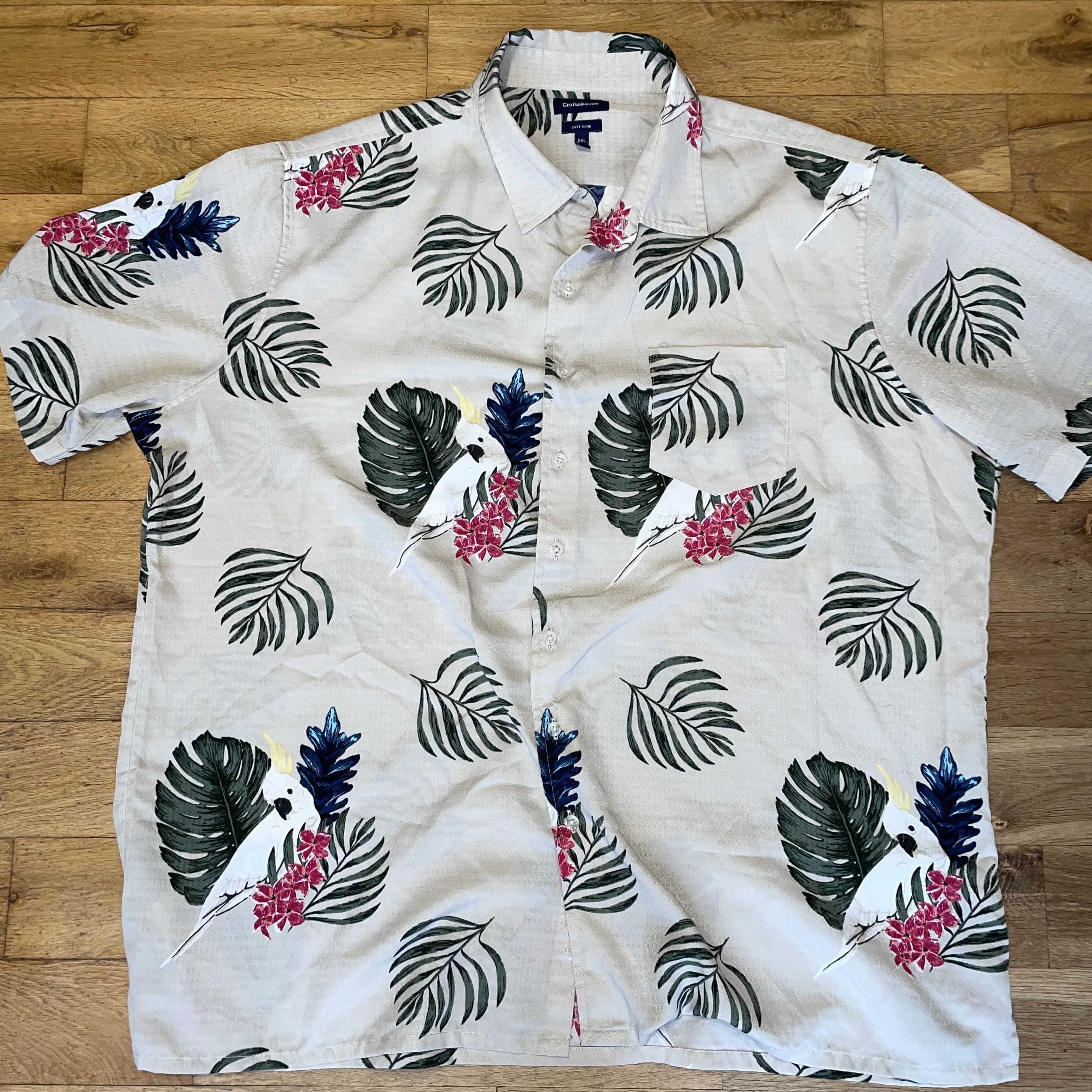 Croft & Barrow Croft&barrow Men's Hawaiian Shirt Flowers Summer Size 2xl Size US XXL / EU 58 / 5 - 1 Thumbnail