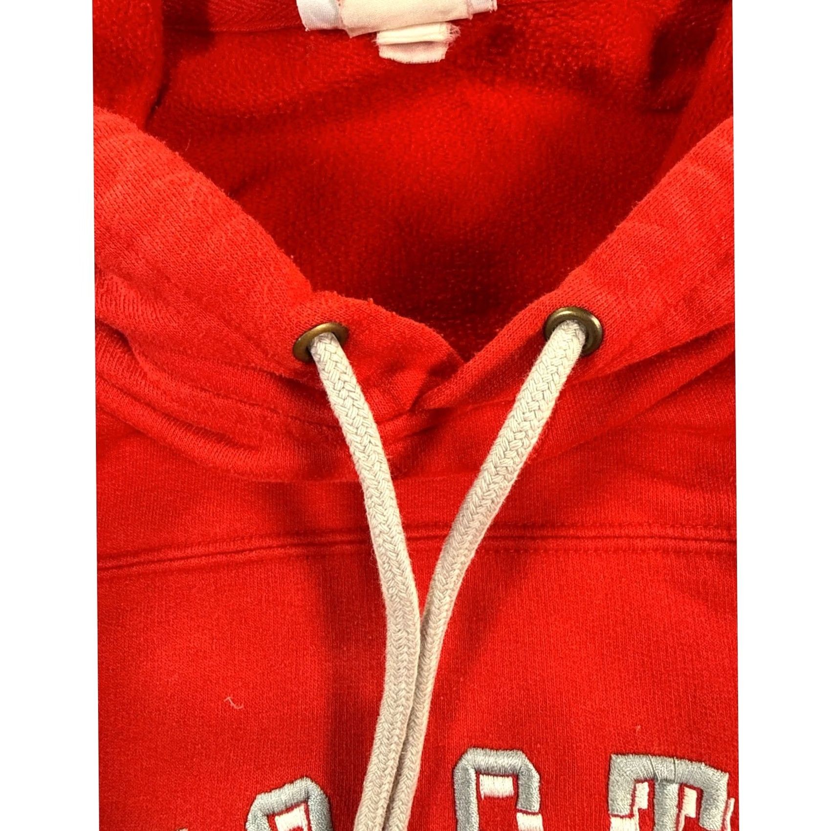 Vintage NCAA VF Imagewear Ohio State Buckeyes Hoodie Mens XL Red Embroidered Sweatshirt Pullover Fleece Graphic Print Kangaroo Pocket Size US XL / EU 56 / 4 - 5 Thumbnail
