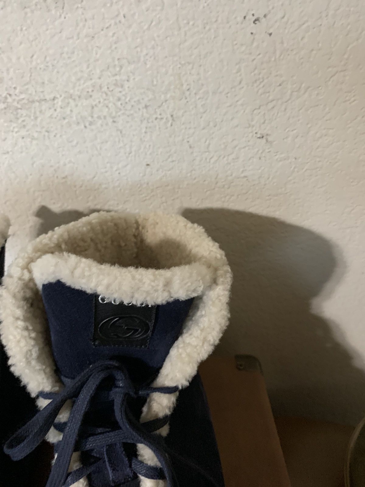 Gucci Suede Shearling Fashion Sneakers Size US 10.5 / EU 43-44 - 15 Thumbnail