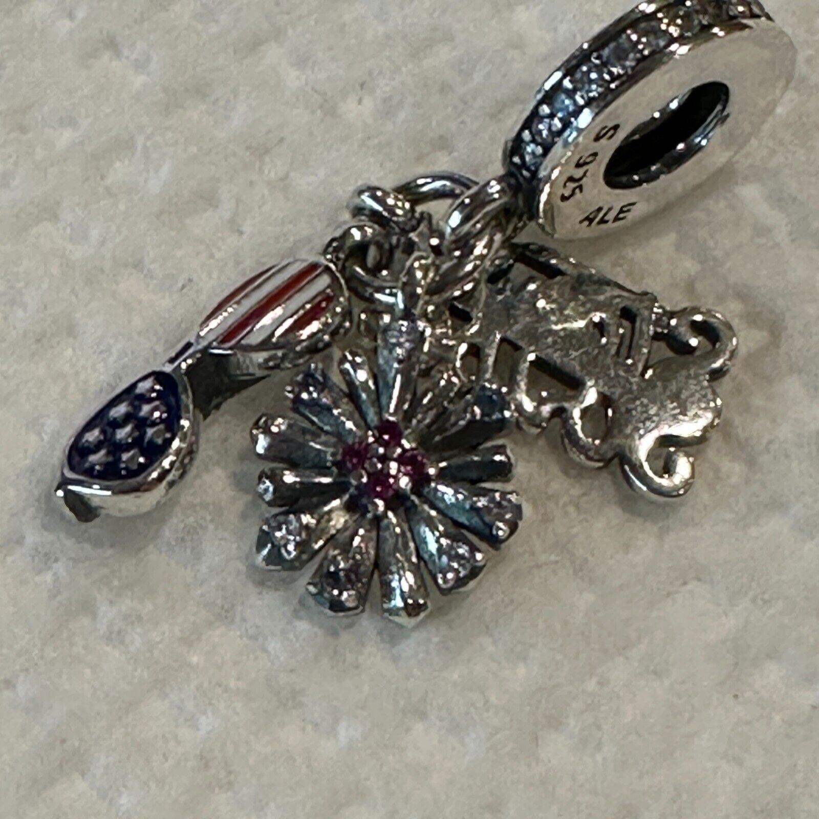 pandora Authentic Pandora, Stars and Stripes USA Dangle Charm, Patri Size ONE SIZE - 2 Thumbnail