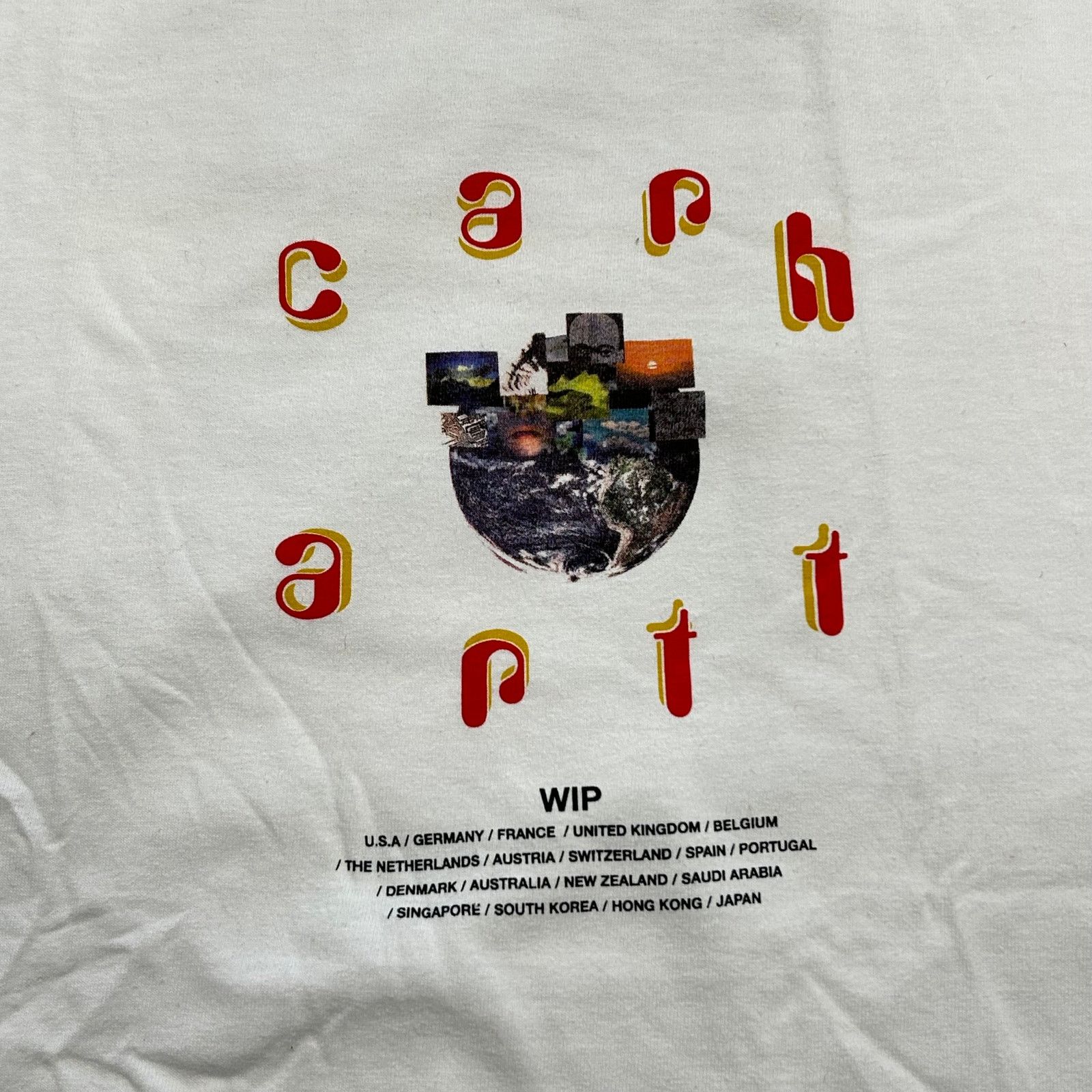 Carhartt Carhartt WIP Unite Countries Tee T Shirt Size Medium M White Size US M / EU 48-50 / 2 - 2 Thumbnail
