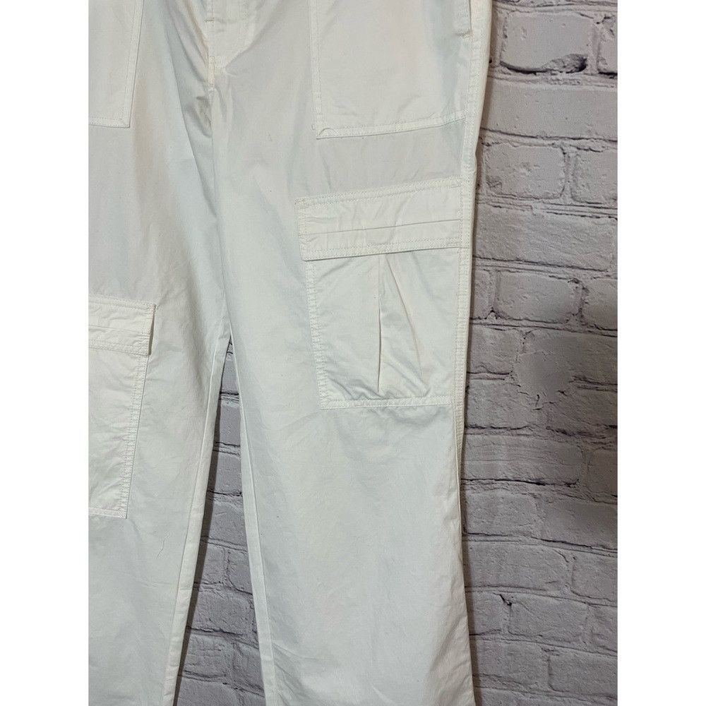 Free People New Free People Cotton Cargo Pants White Size 10 Size 28" / US 6 / IT 42 - 3 Thumbnail